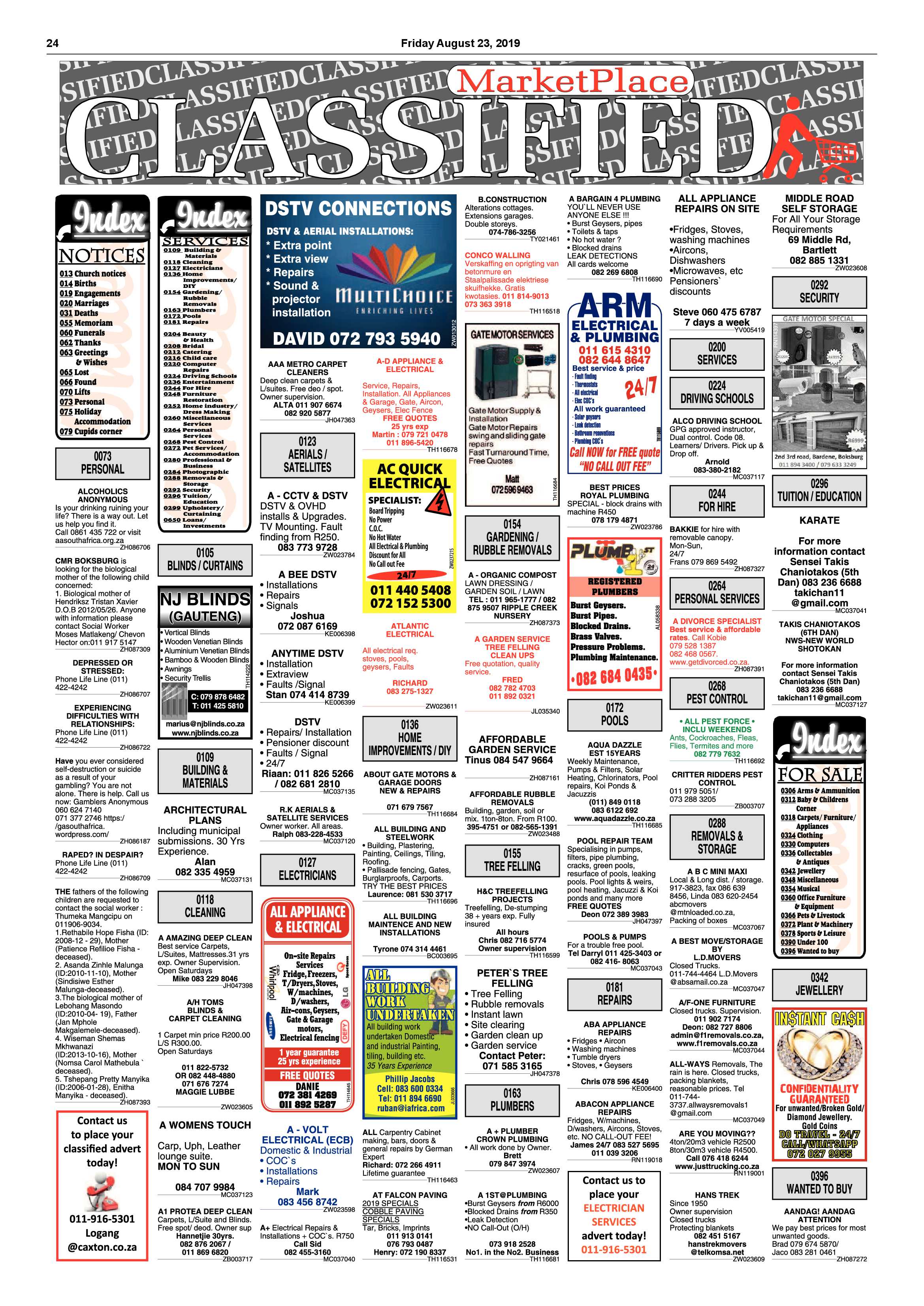 Boksburg Advertiser 20 August 2019 page 24