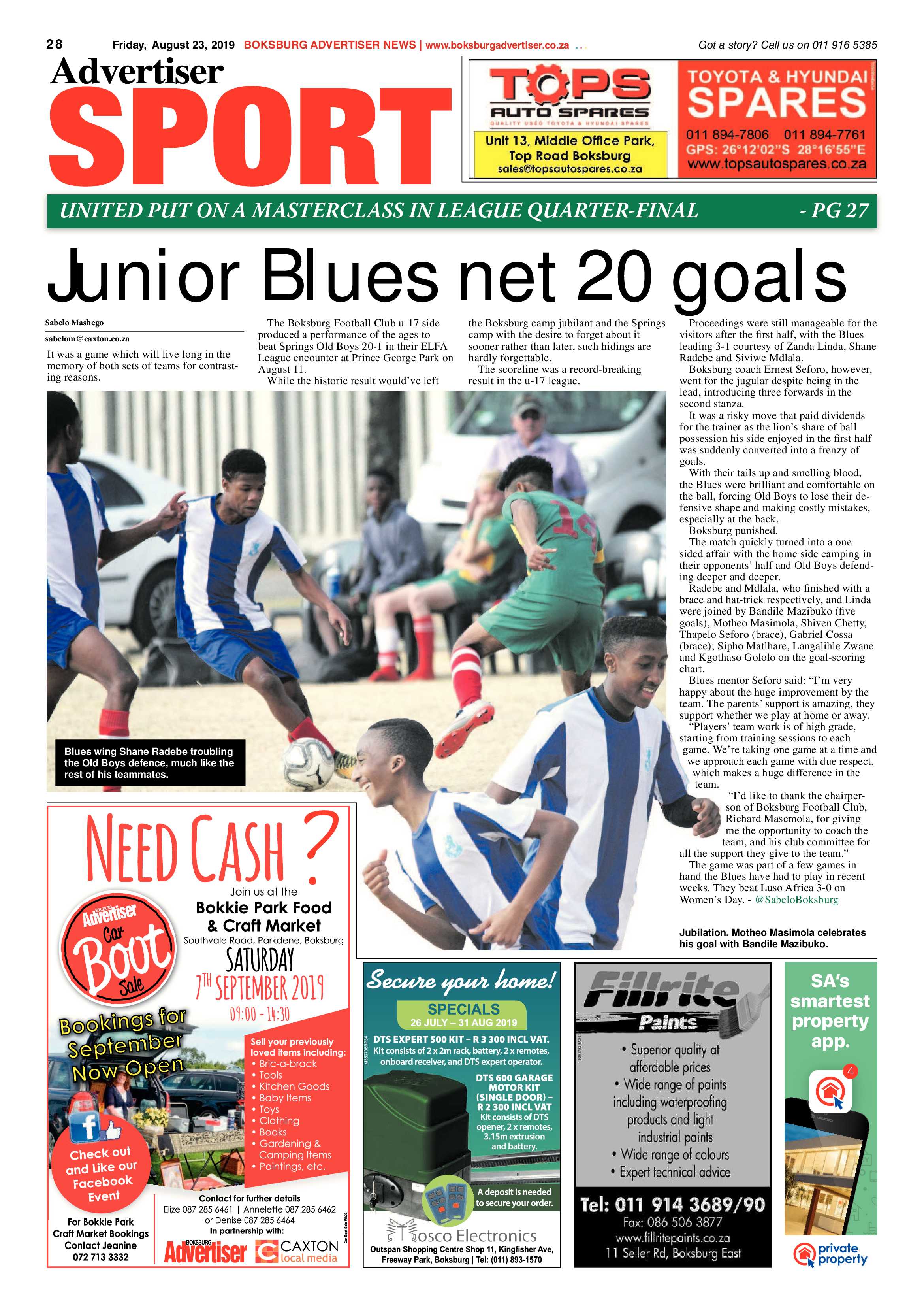 Boksburg Advertiser 20 August 2019 page 28