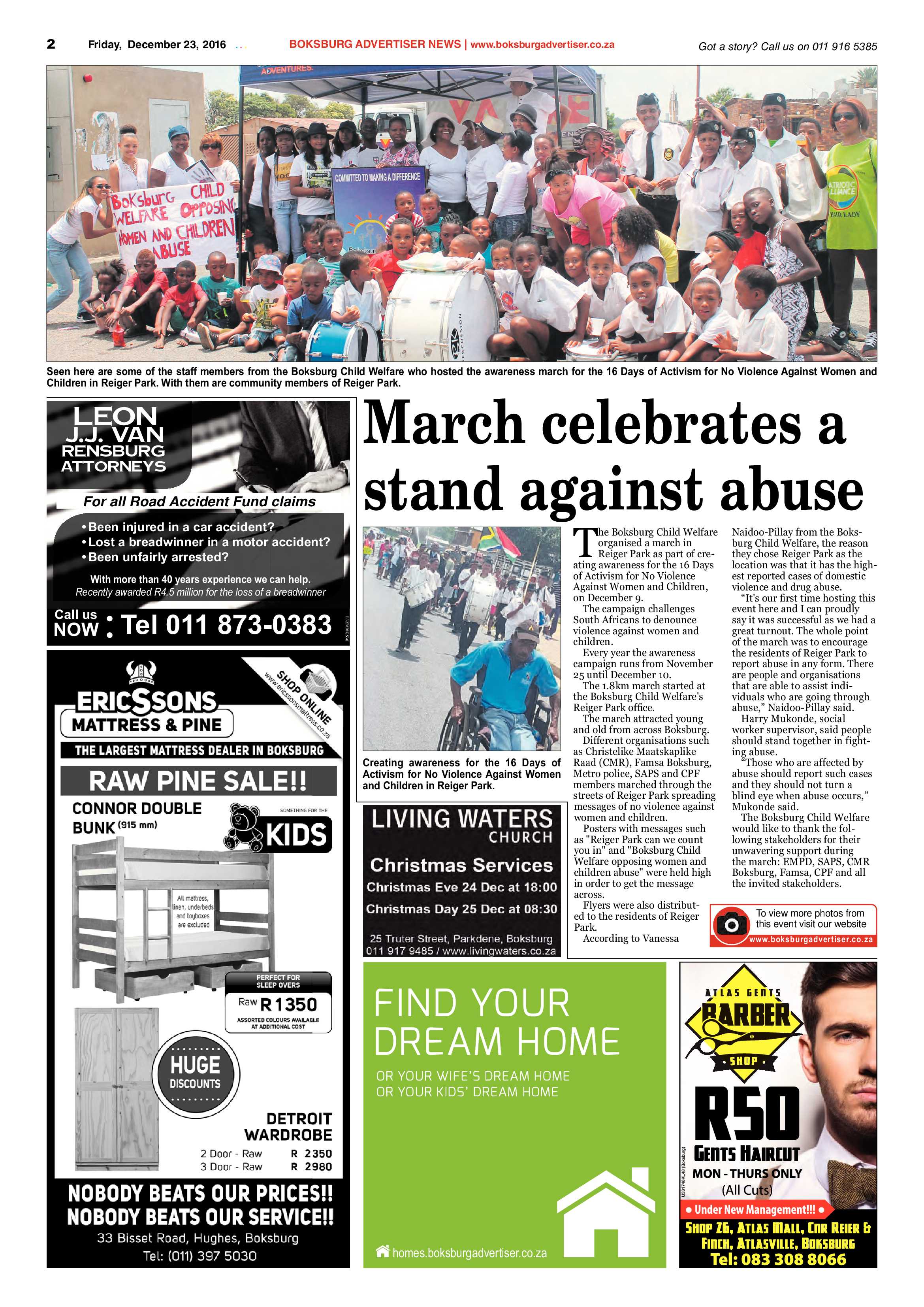 Boksburg Advertiser 20 December 2016 page 2