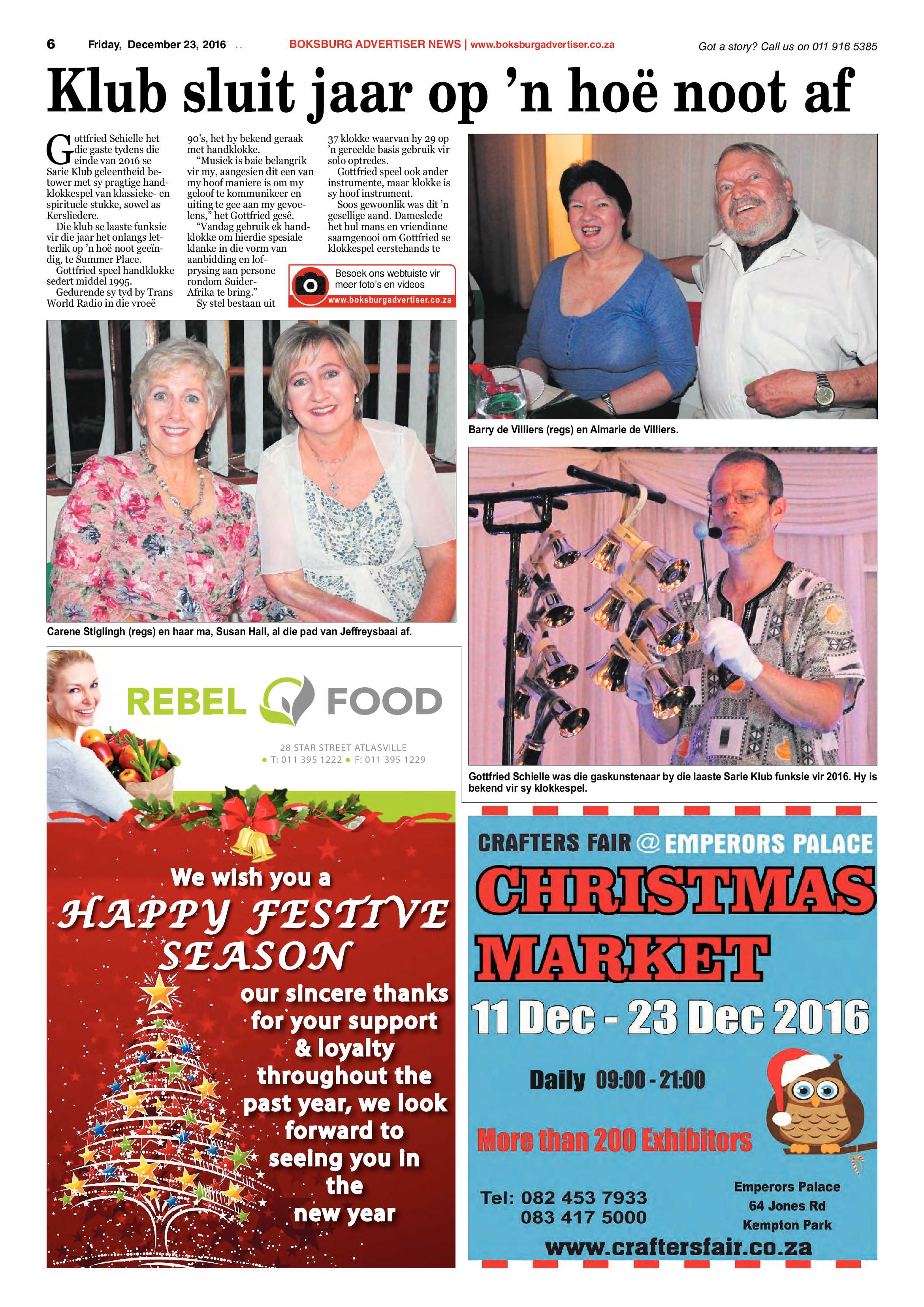 Boksburg Advertiser 20 December 2016 page 6