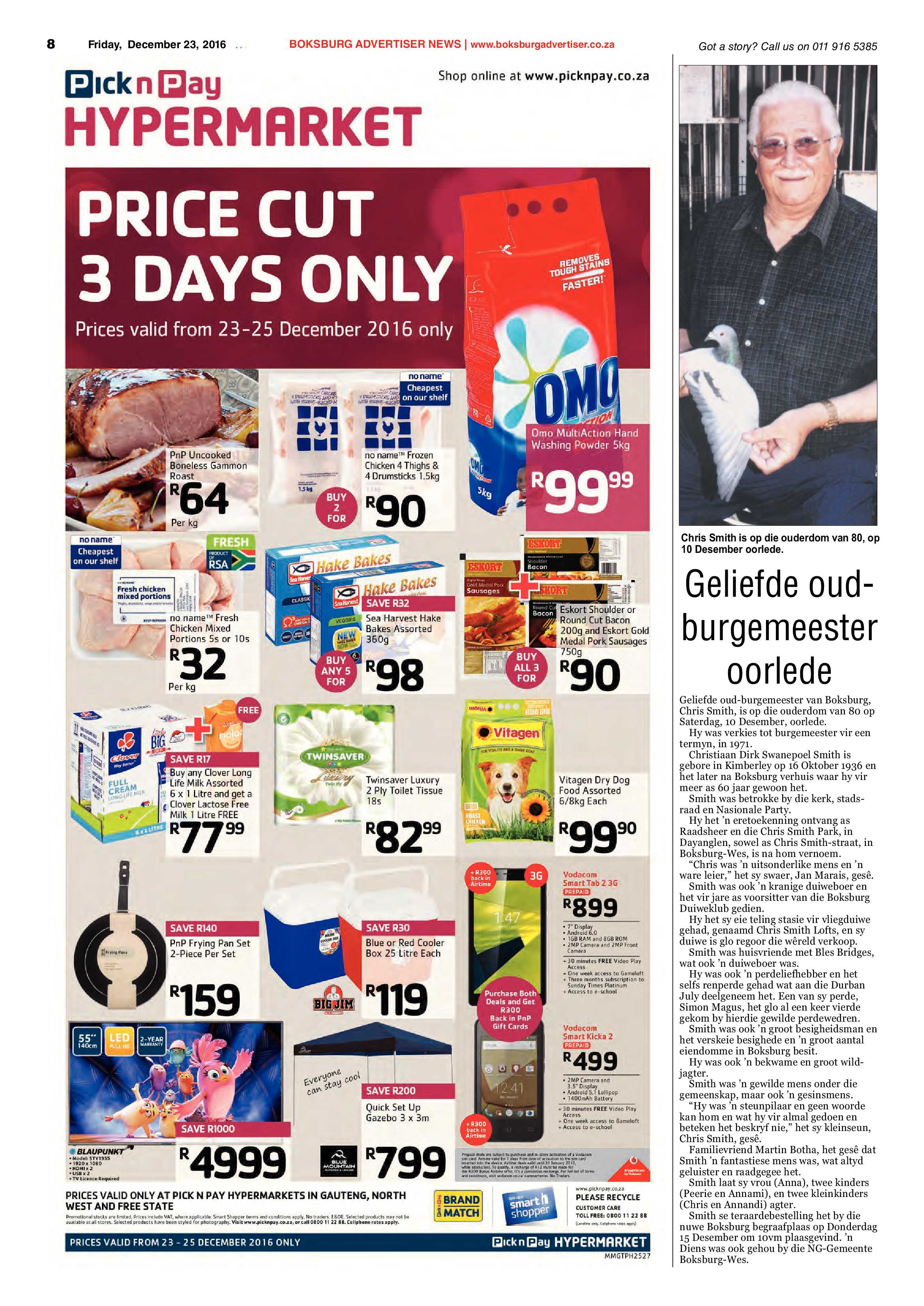 Boksburg Advertiser 20 December 2016 page 8