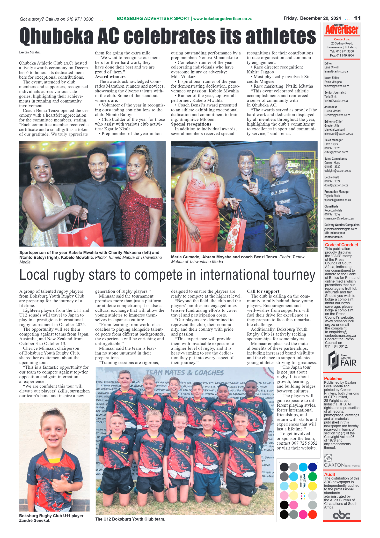 Boksburg Advertiser 20 December 2024 page 11