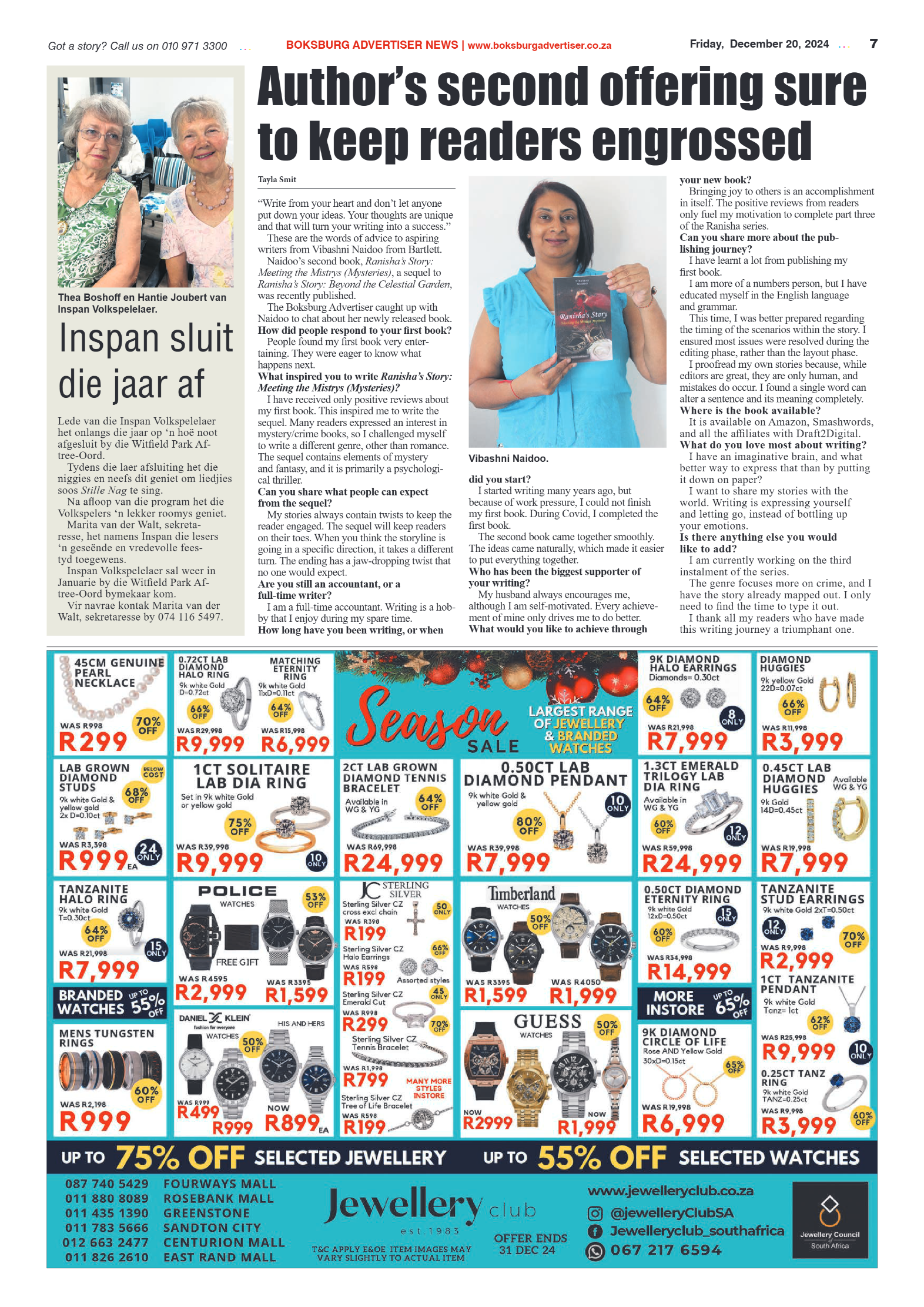 Boksburg Advertiser 20 December 2024 page 7