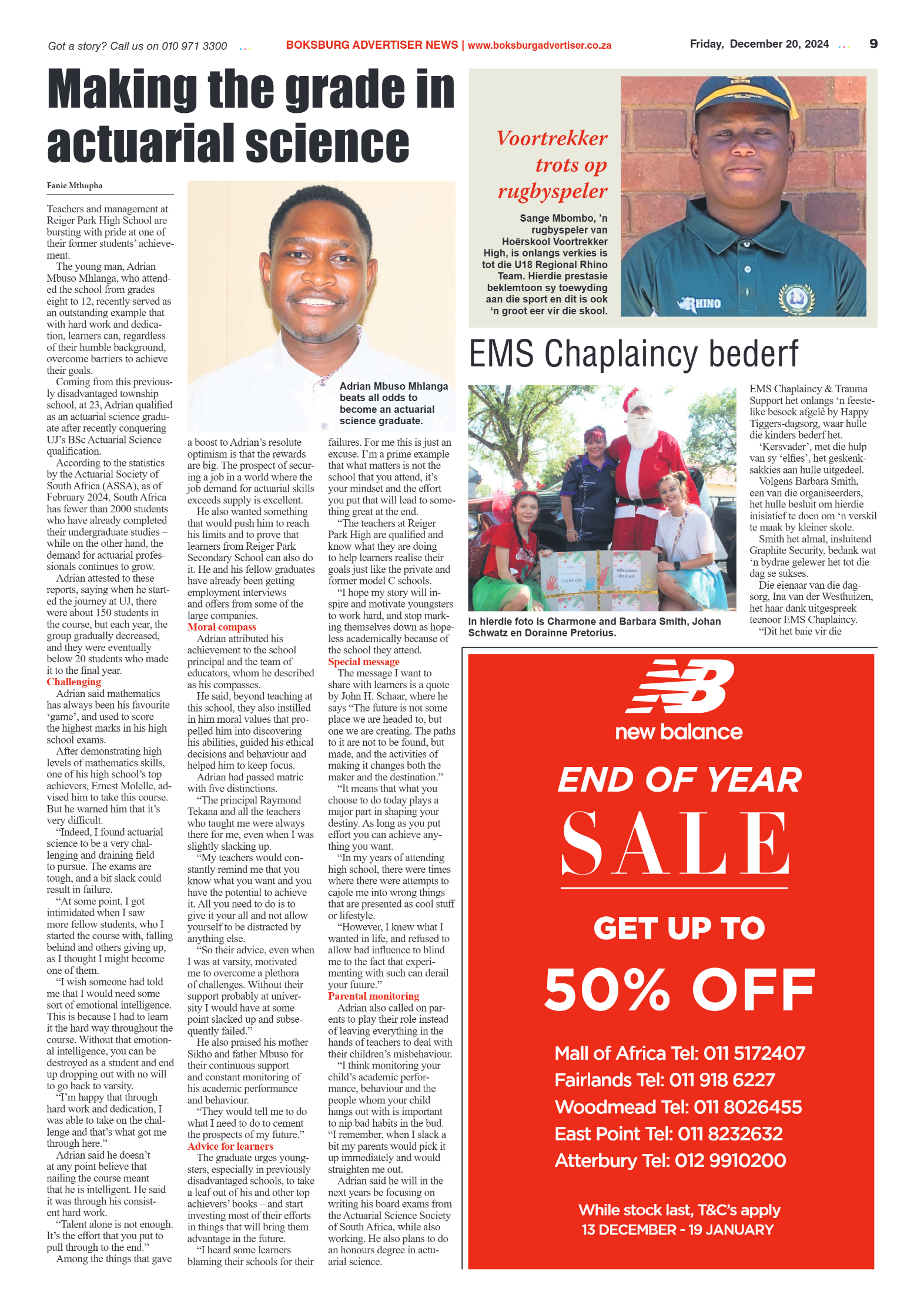 Boksburg Advertiser 20 December 2024 page 9