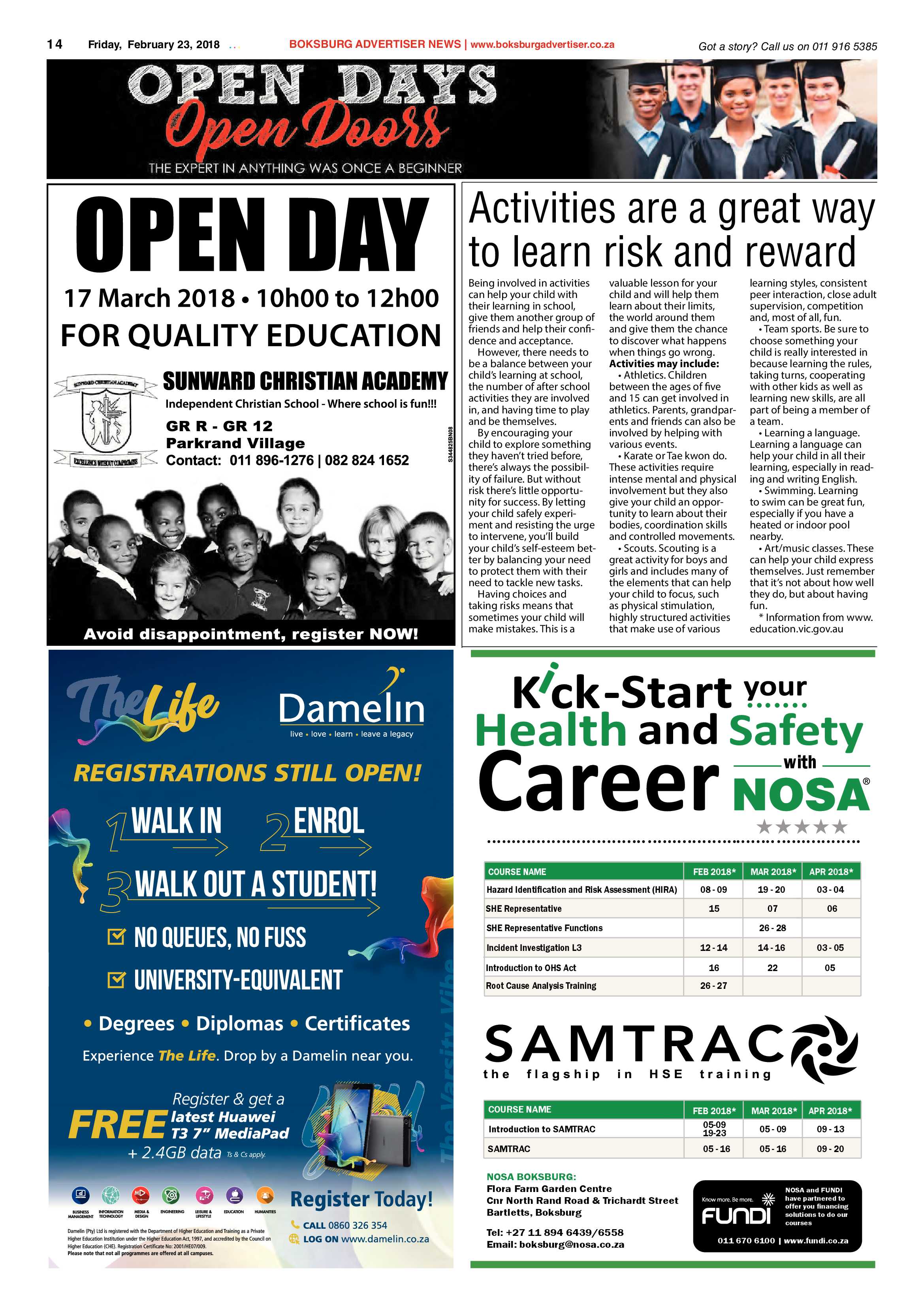 Boksburg Advertiser 20 February 2018 page 14