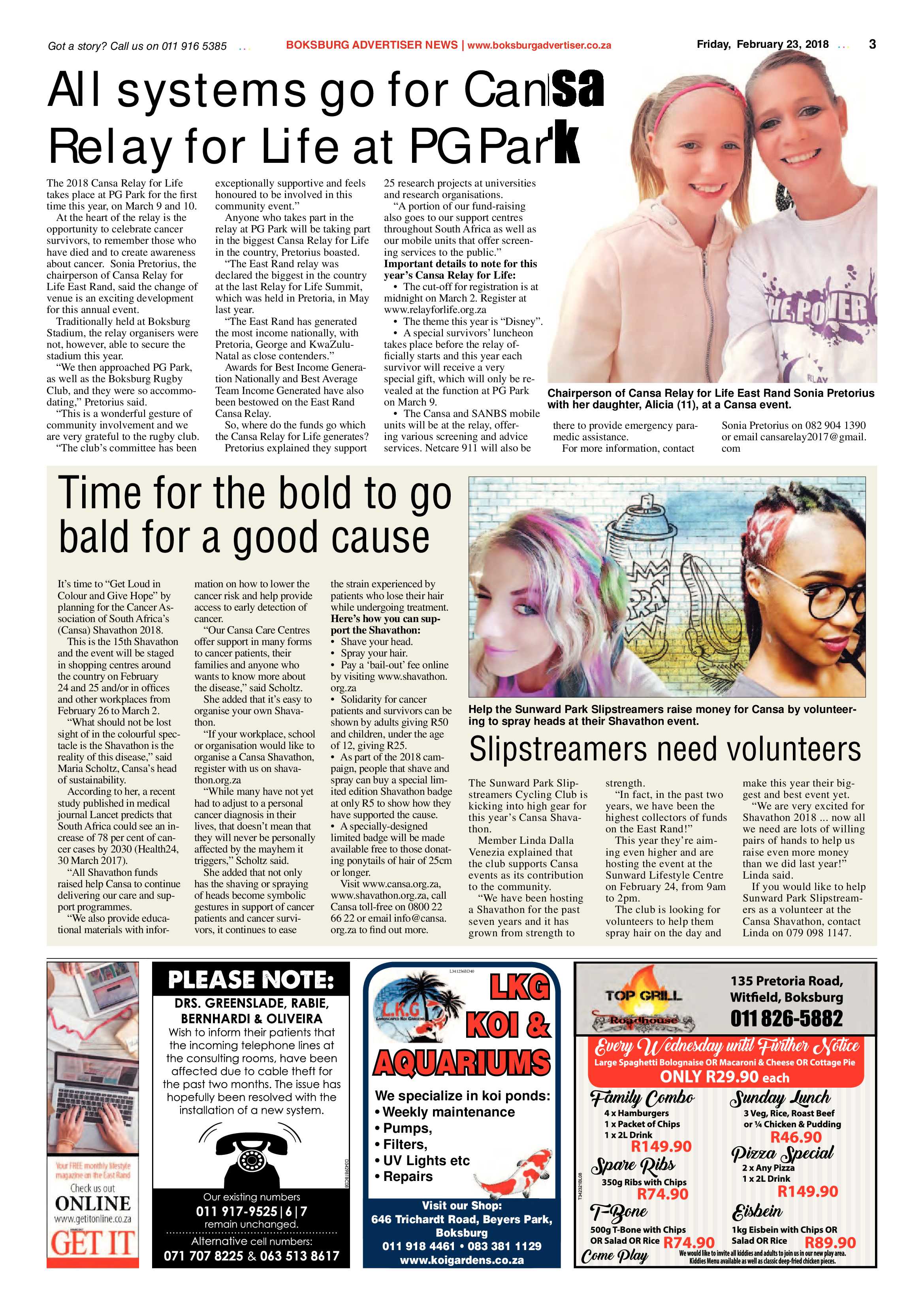 Boksburg Advertiser 20 February 2018 page 3