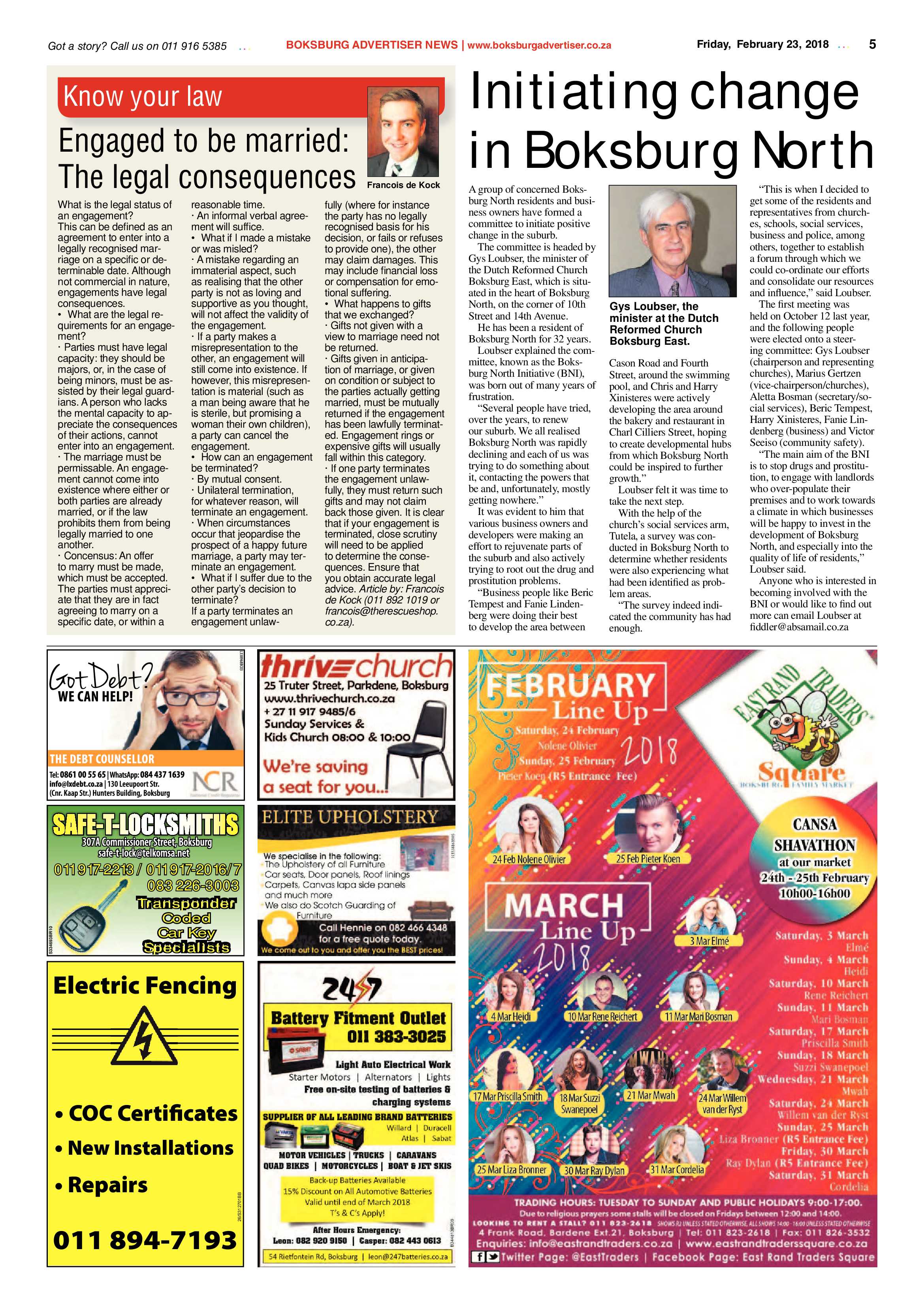 Boksburg Advertiser 20 February 2018 page 5