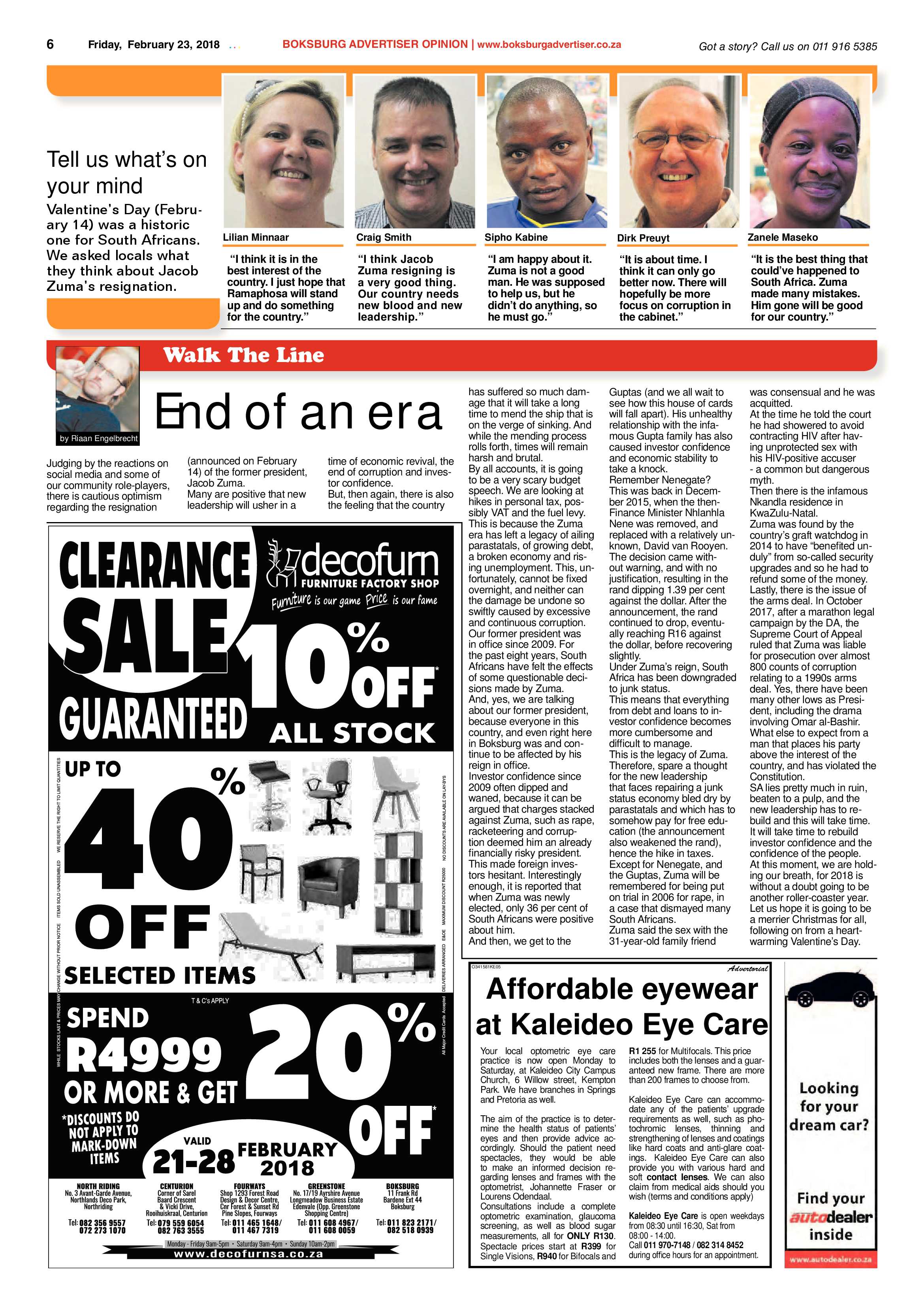 Boksburg Advertiser 20 February 2018 page 6