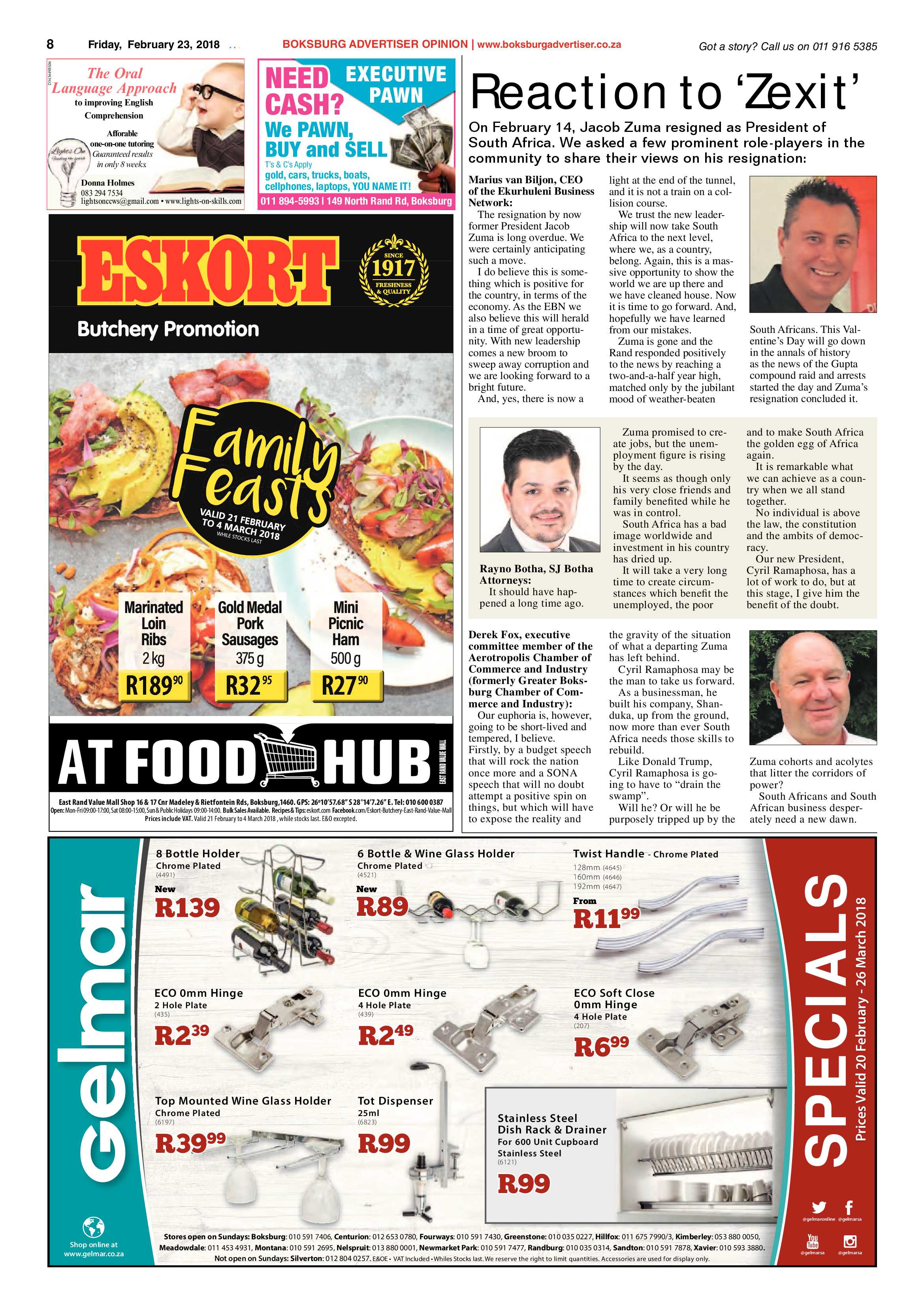 Boksburg Advertiser 20 February 2018 page 8