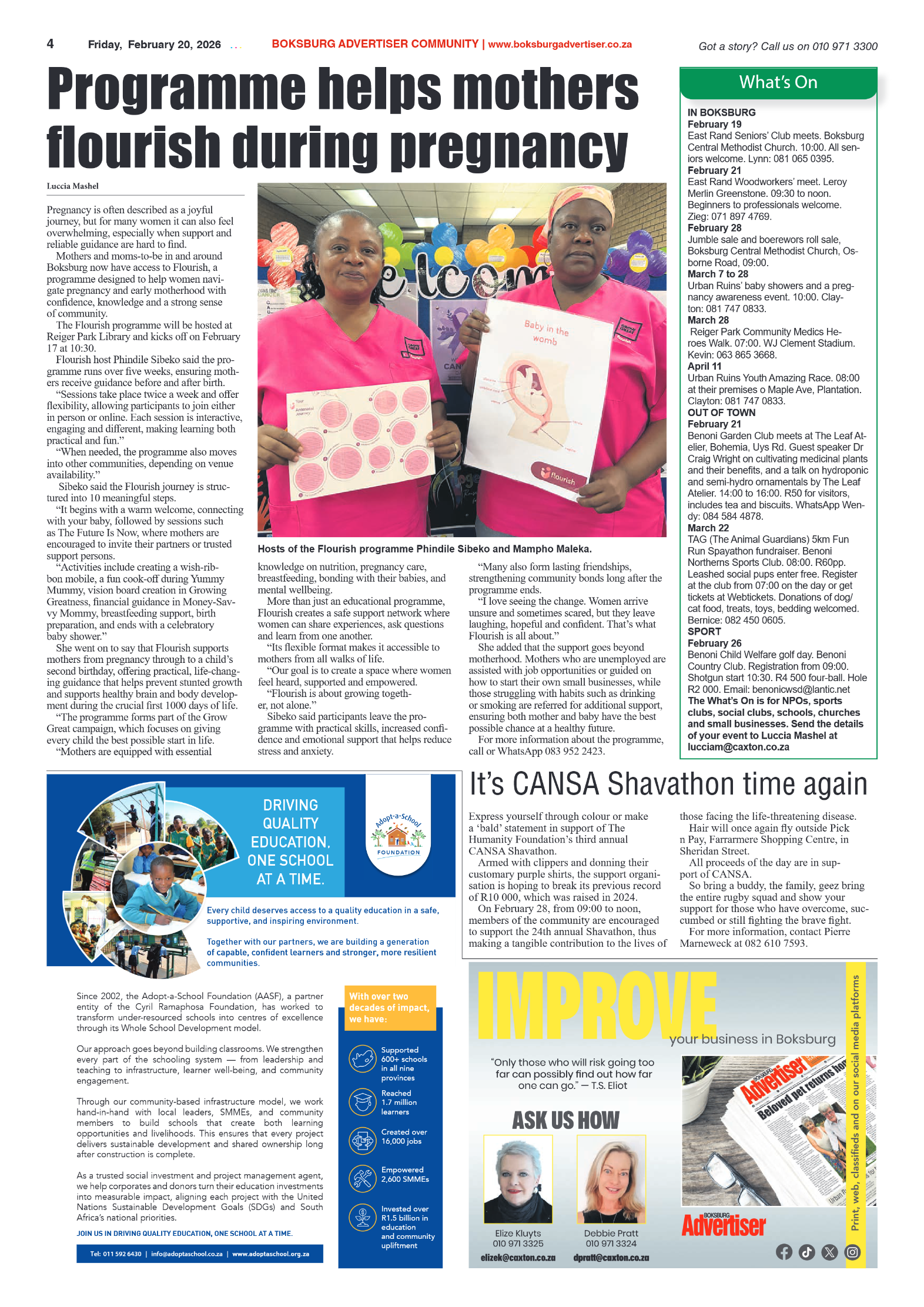 Boksburg Advertiser 20 February 2026 page 4
