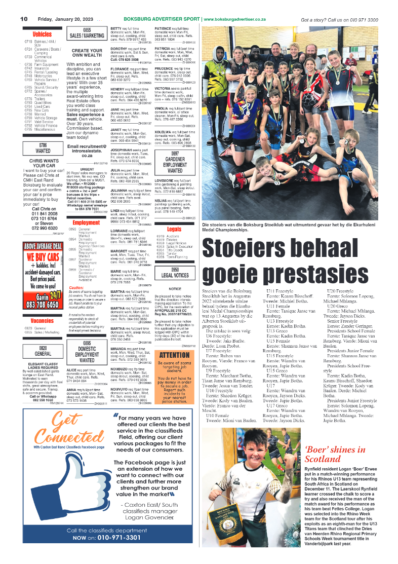 Boksburg Advertiser 20 January 2023 page 10