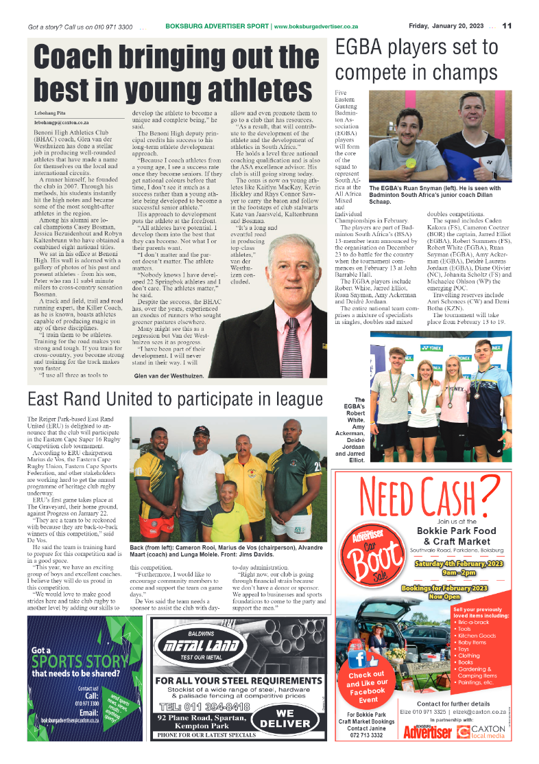 Boksburg Advertiser 20 January 2023 page 11