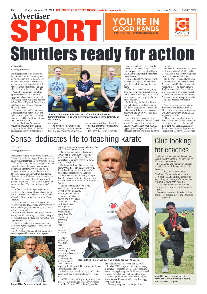 Boksburg Advertiser 20 January 2023 page 12