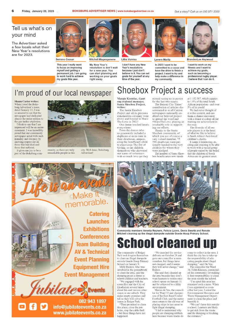 Boksburg Advertiser 20 January 2023 page 6