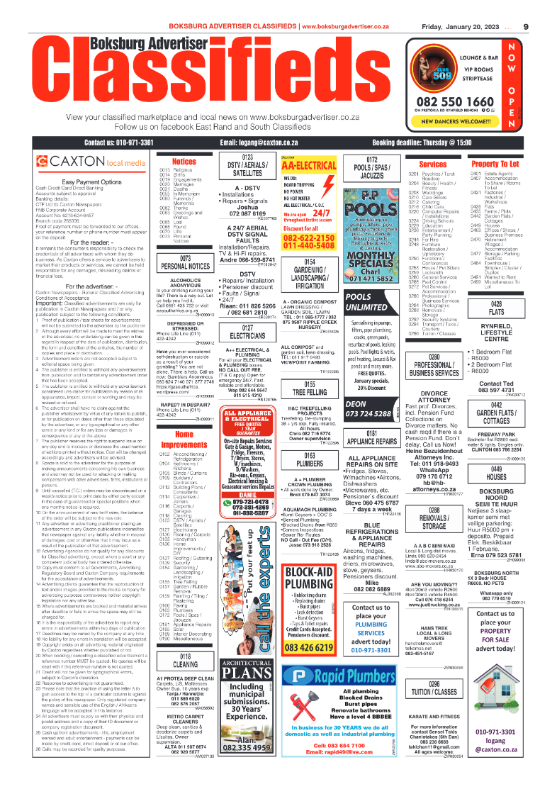 Boksburg Advertiser 20 January 2023 page 9