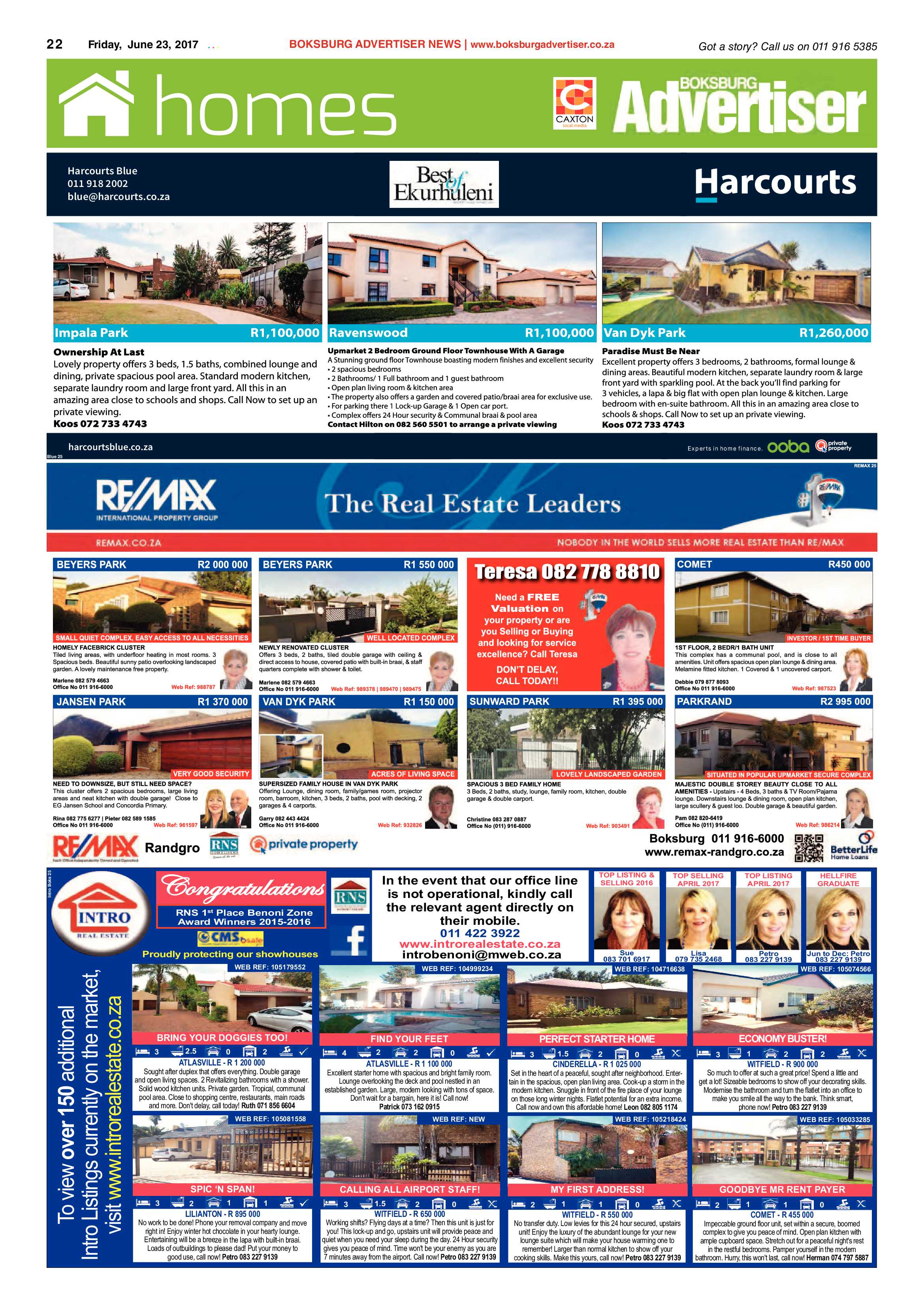 Boksburg Advertiser 20 June 2017 page 22