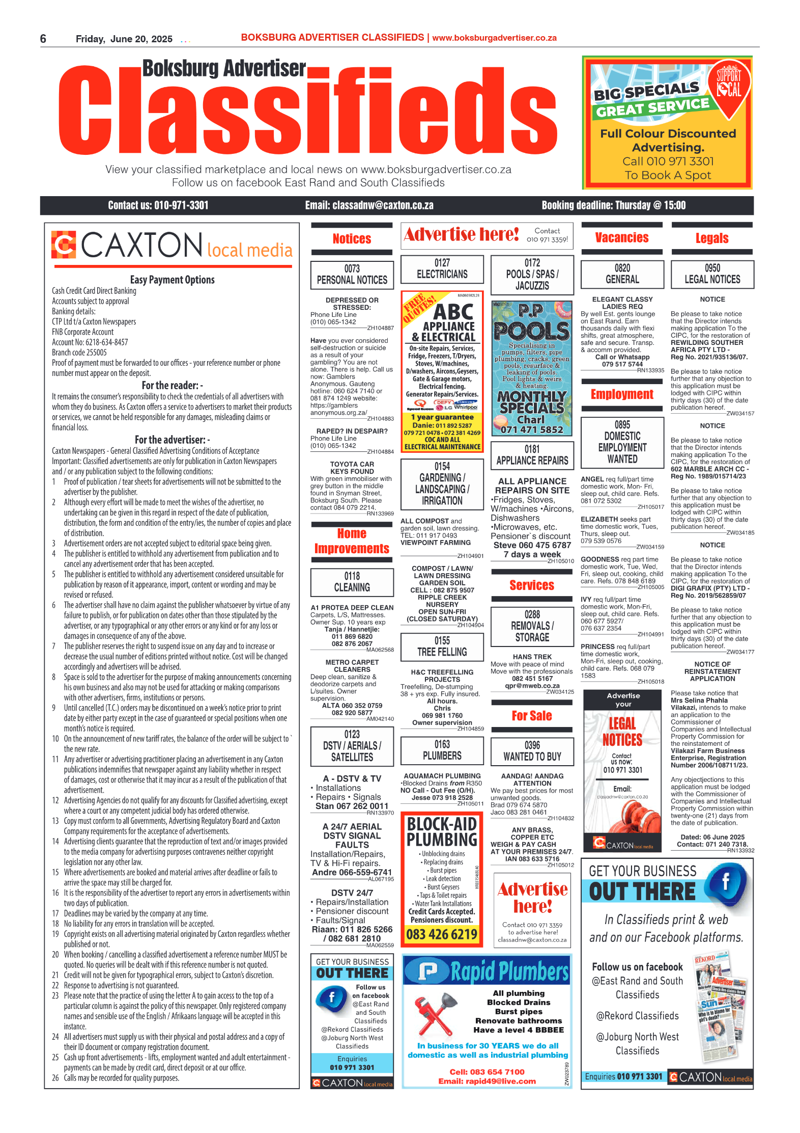Boksburg Advertiser 20 June 2025 page 6