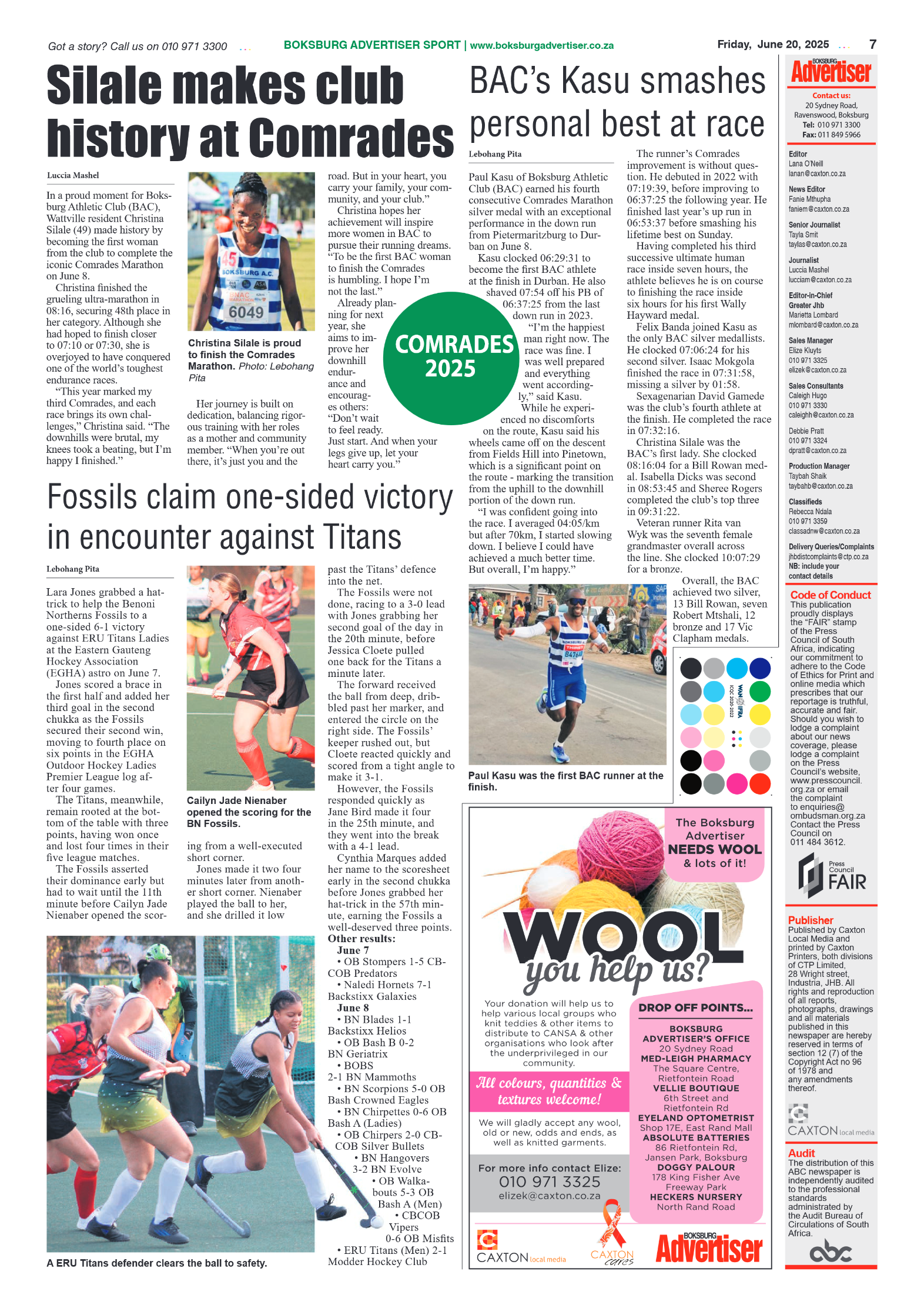 Boksburg Advertiser 20 June 2025 page 7