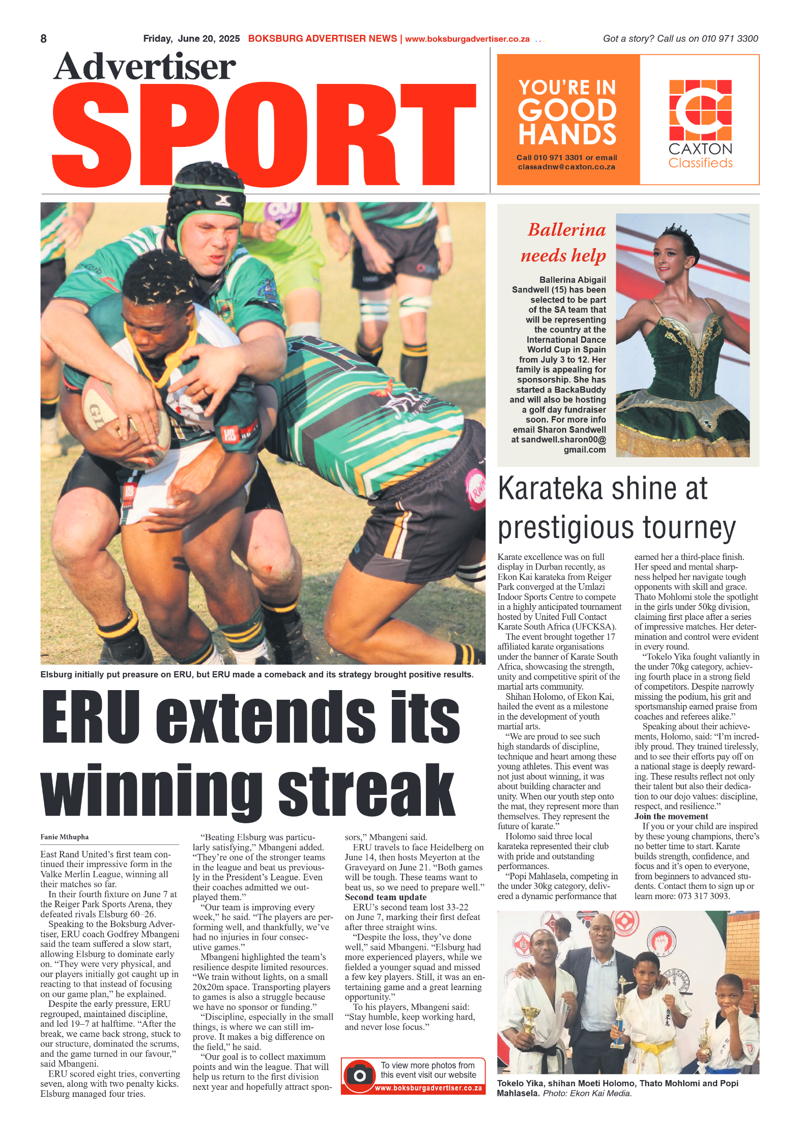 Boksburg Advertiser 20 June 2025 page 8