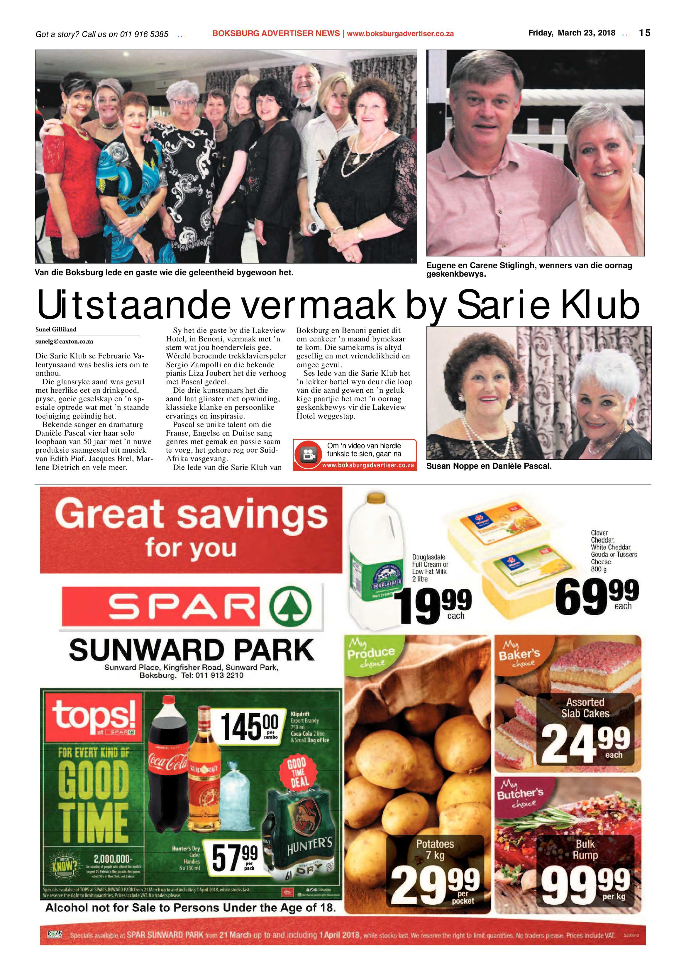 Boksburg Advertiser 20 March 2018 page 15