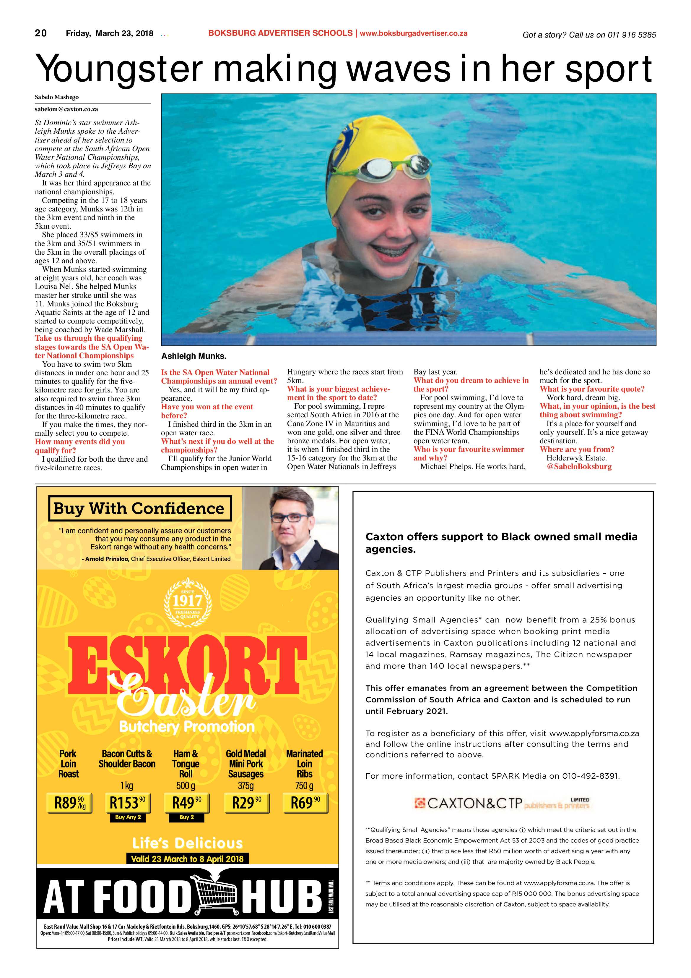 Boksburg Advertiser 20 March 2018 page 20