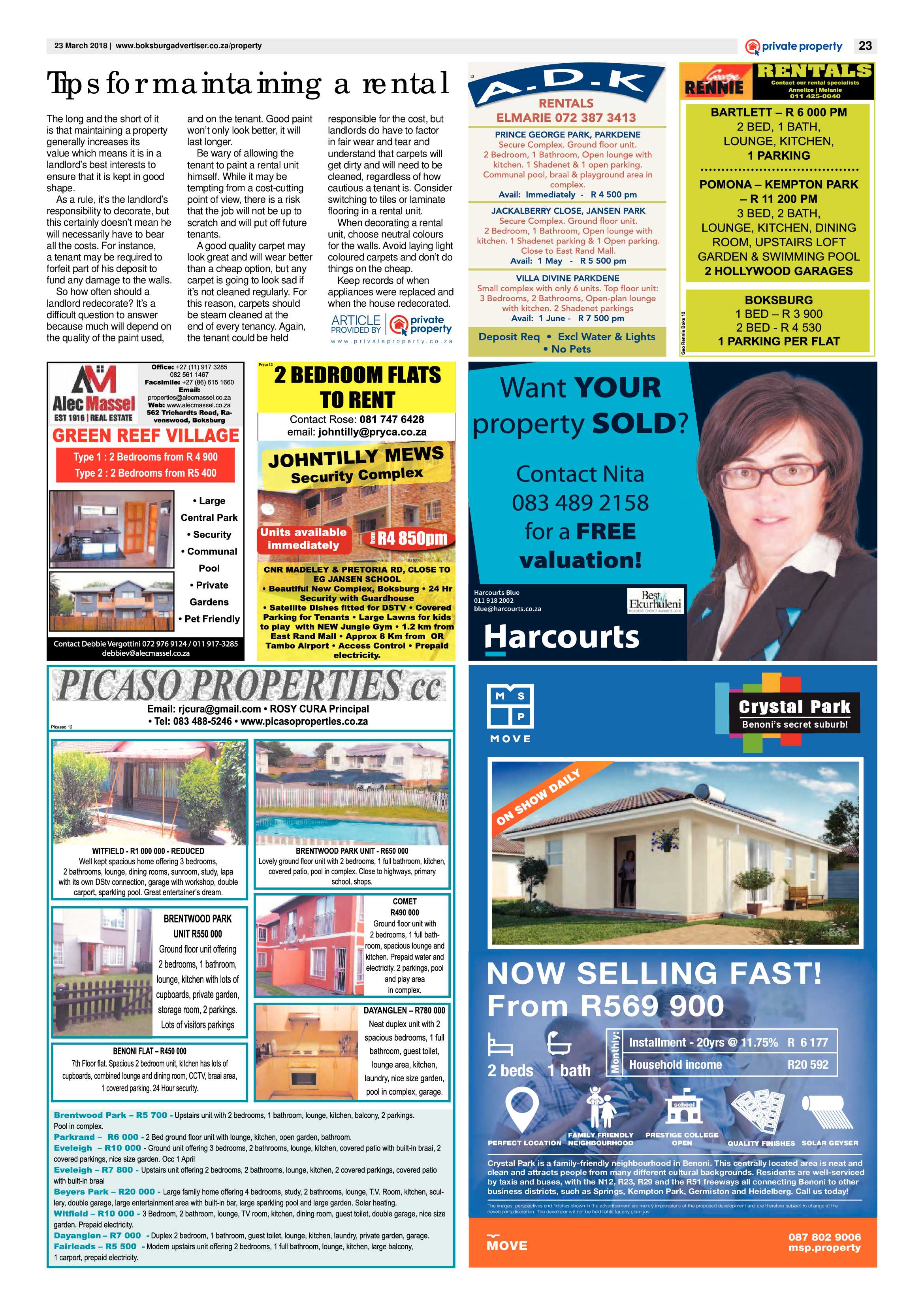 Boksburg Advertiser 20 March 2018 page 23