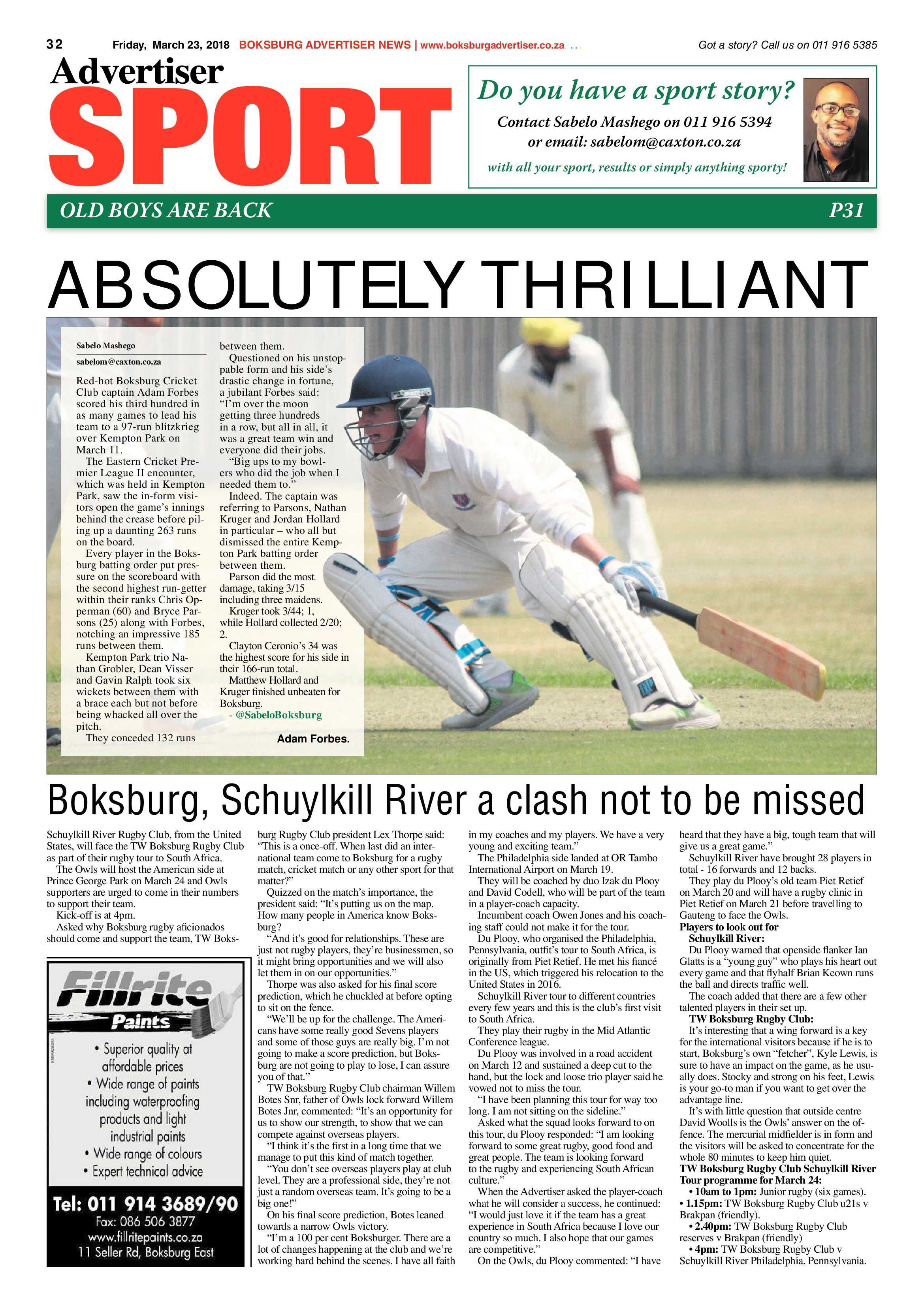 Boksburg Advertiser 20 March 2018 page 32