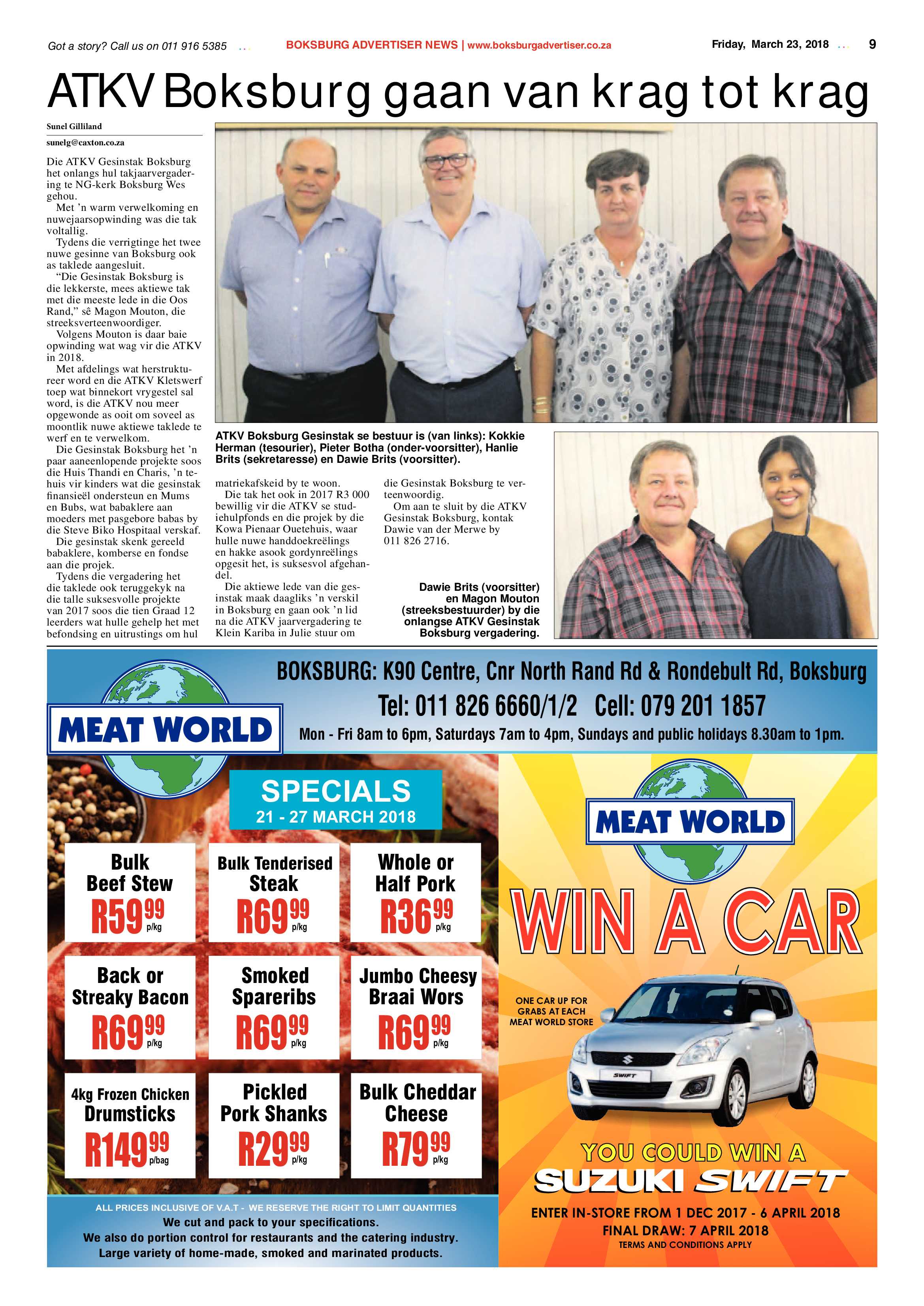 Boksburg Advertiser 20 March 2018 page 9