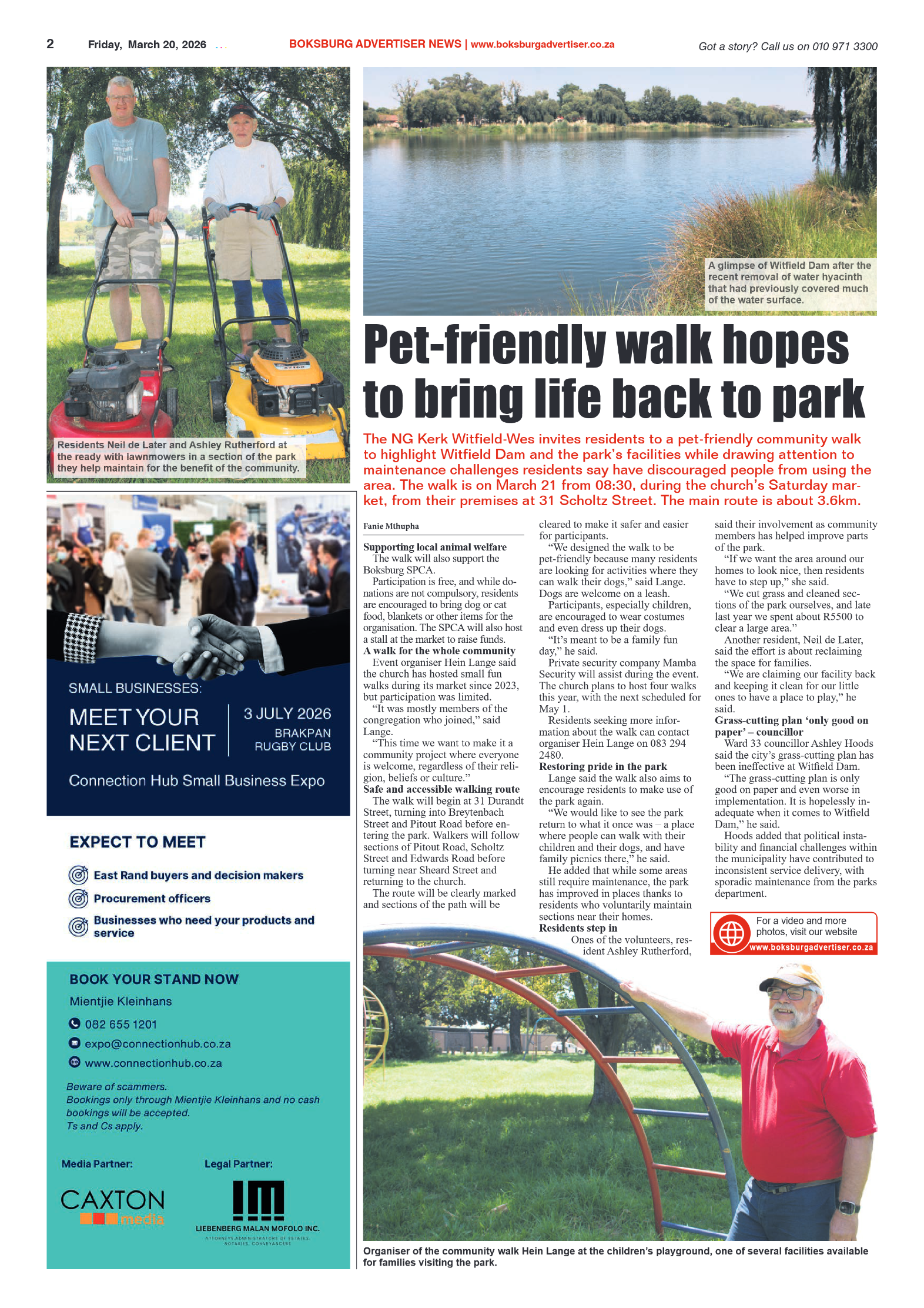 Boksburg Advertiser 20 March 2026 page 2