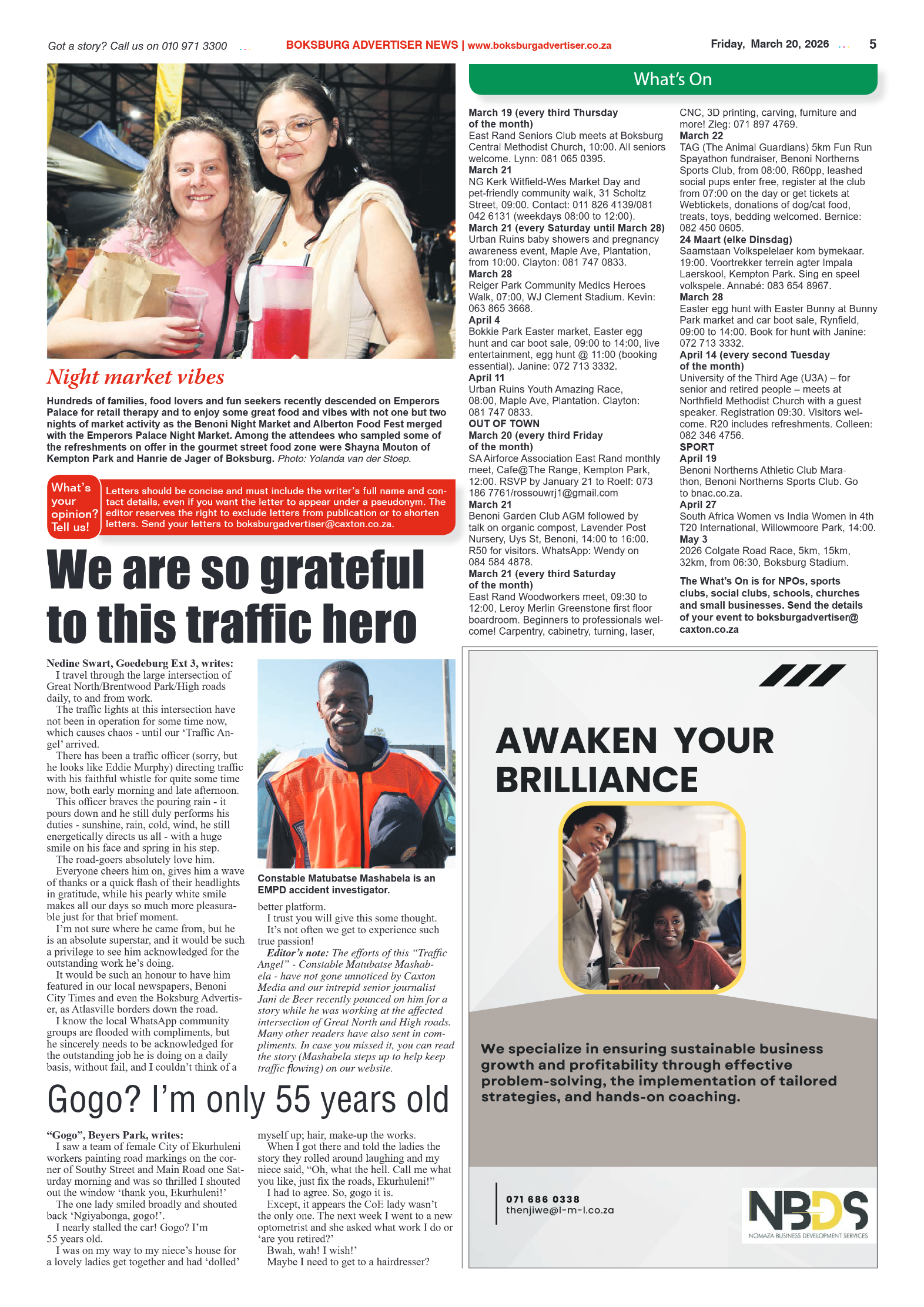 Boksburg Advertiser 20 March 2026 page 5