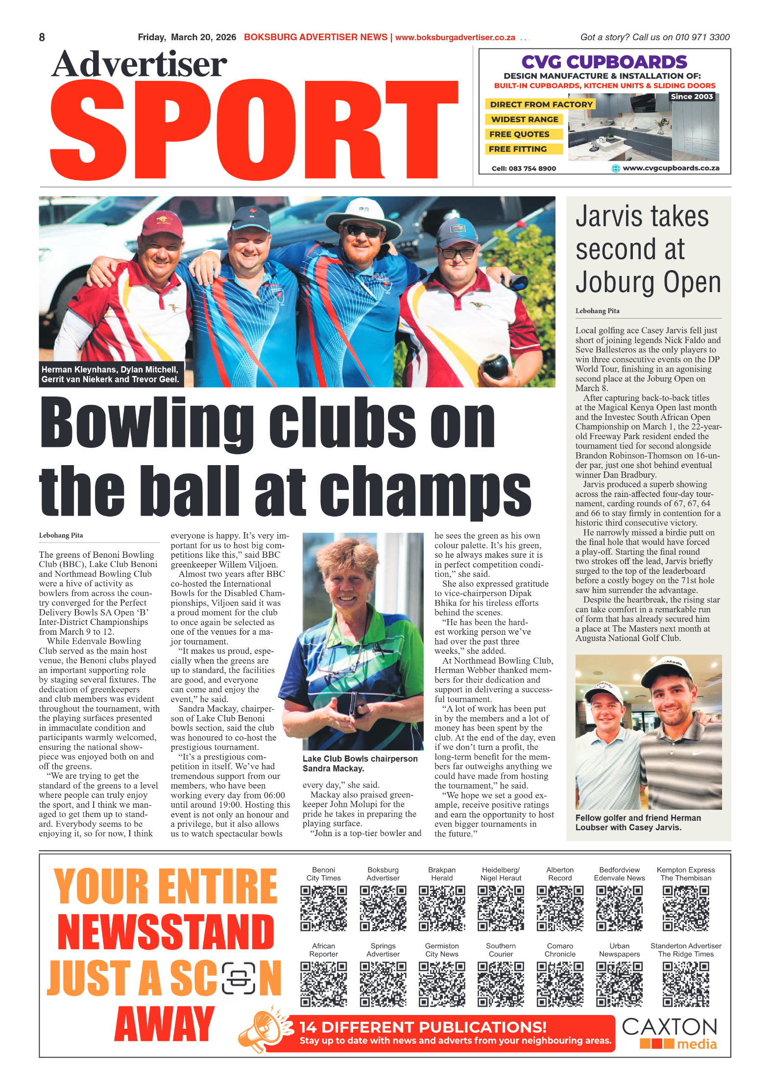 Boksburg Advertiser 20 March 2026 page 8