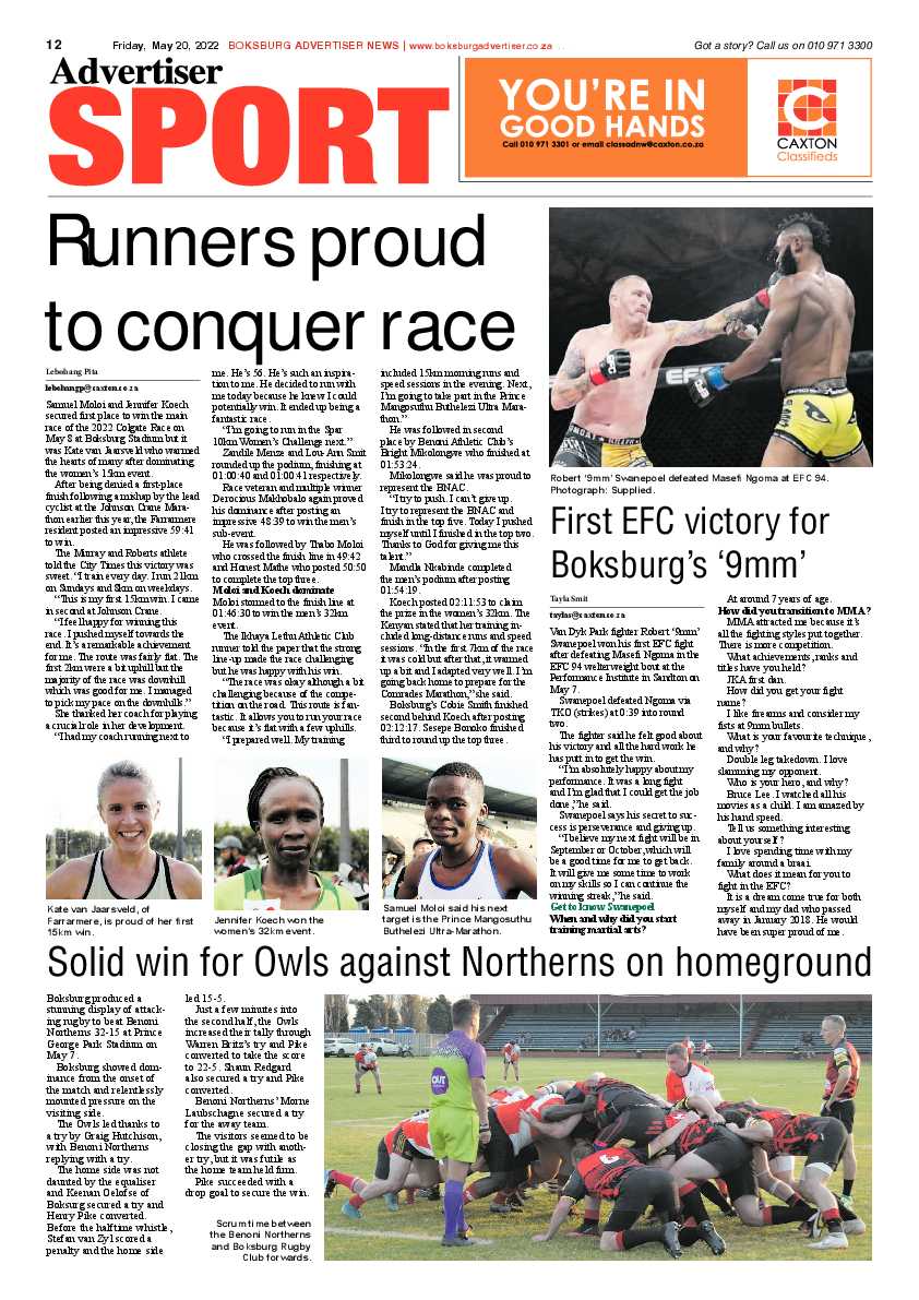 Boksburg Advertiser 20 May 2022 page 12