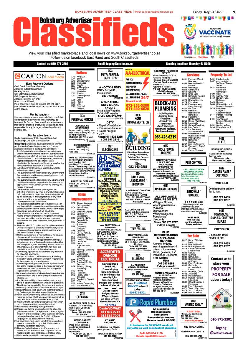 Boksburg Advertiser 20 May 2022 page 9