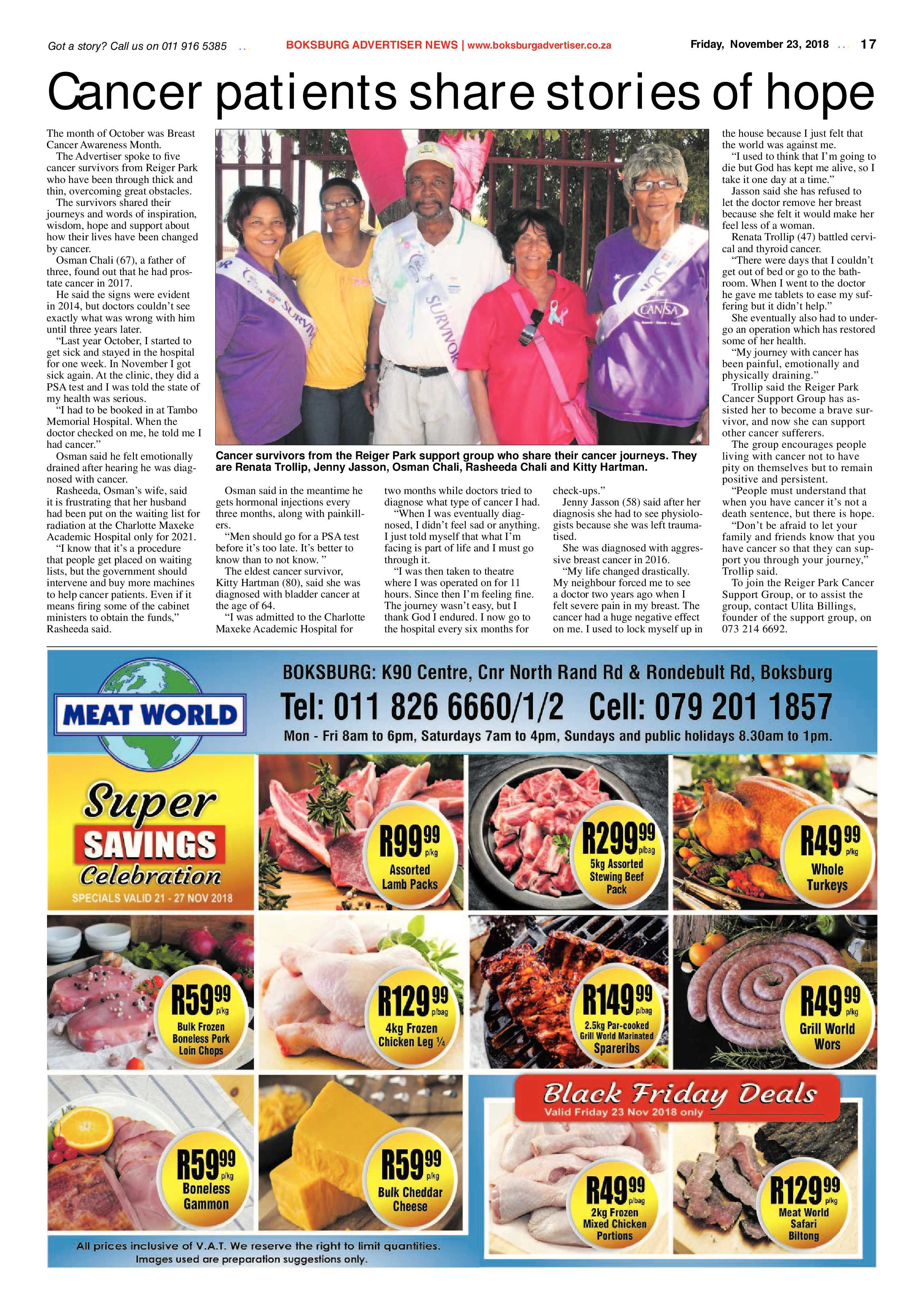 Boksburg Advertiser 20 November 2018 page 17