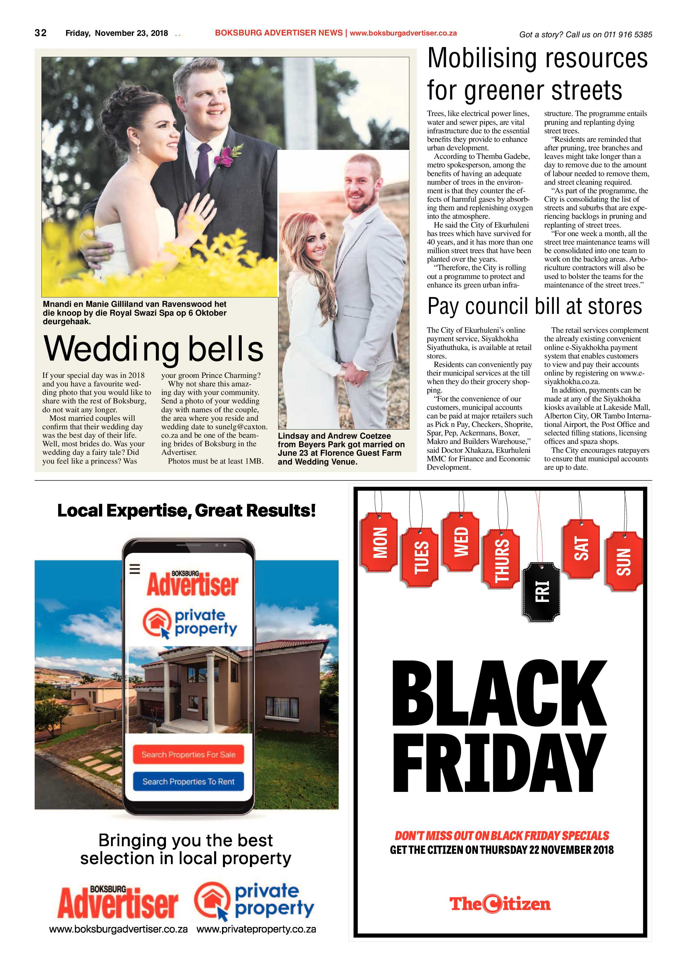 Boksburg Advertiser 20 November 2018 page 32