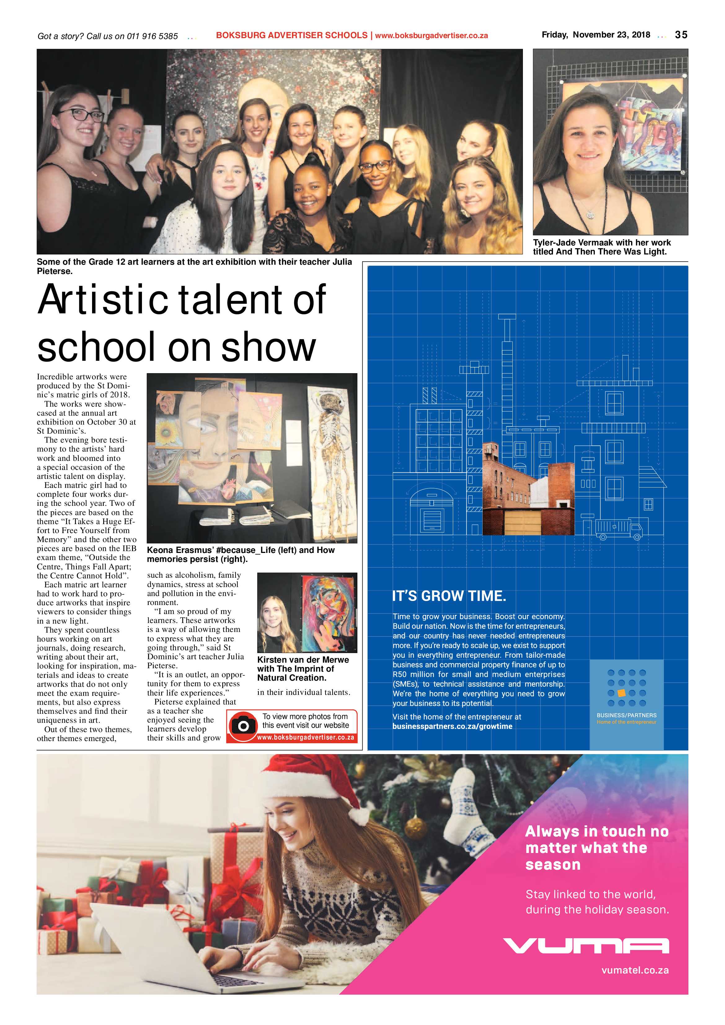 Boksburg Advertiser 20 November 2018 page 35