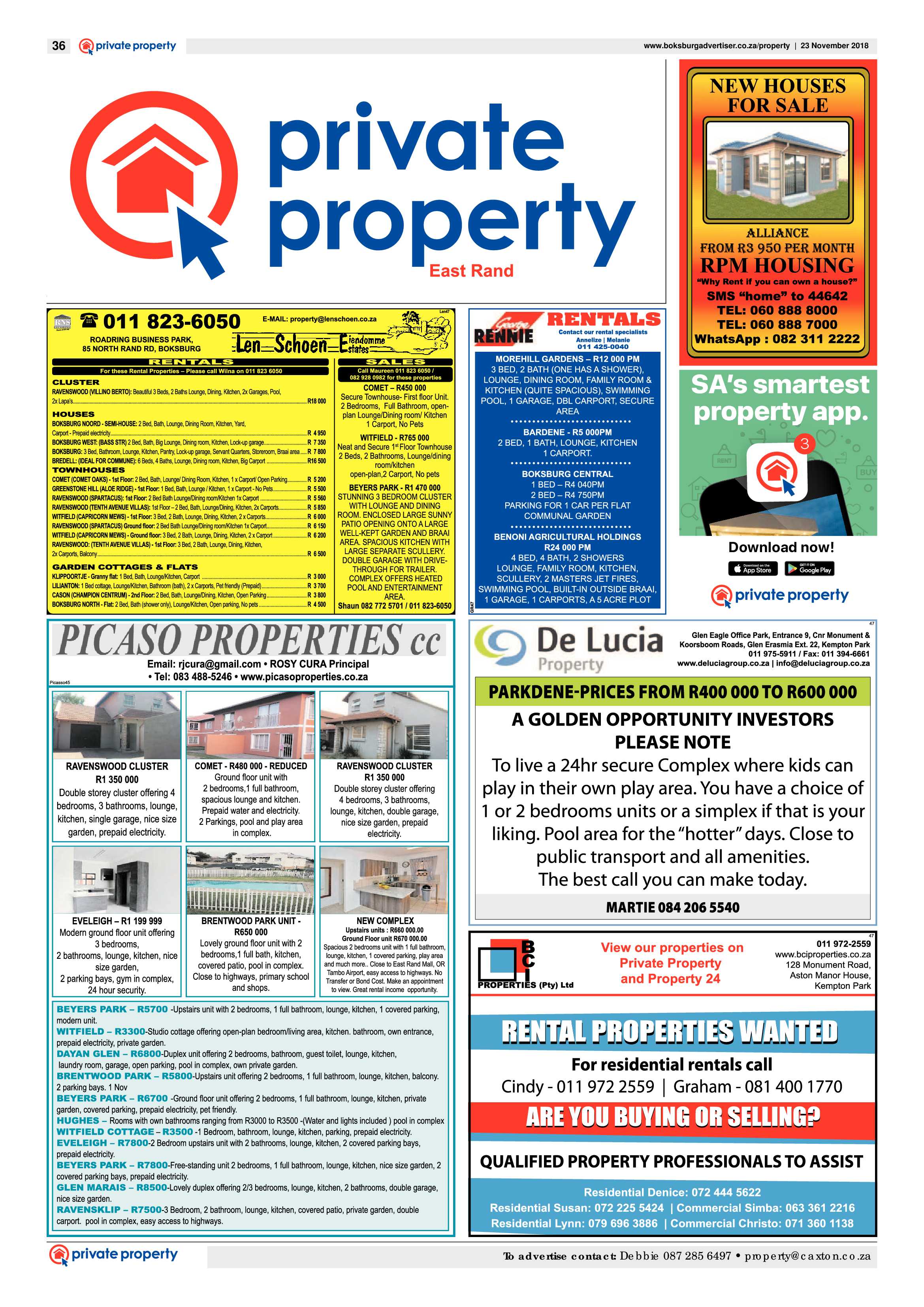 Boksburg Advertiser 20 November 2018 page 36