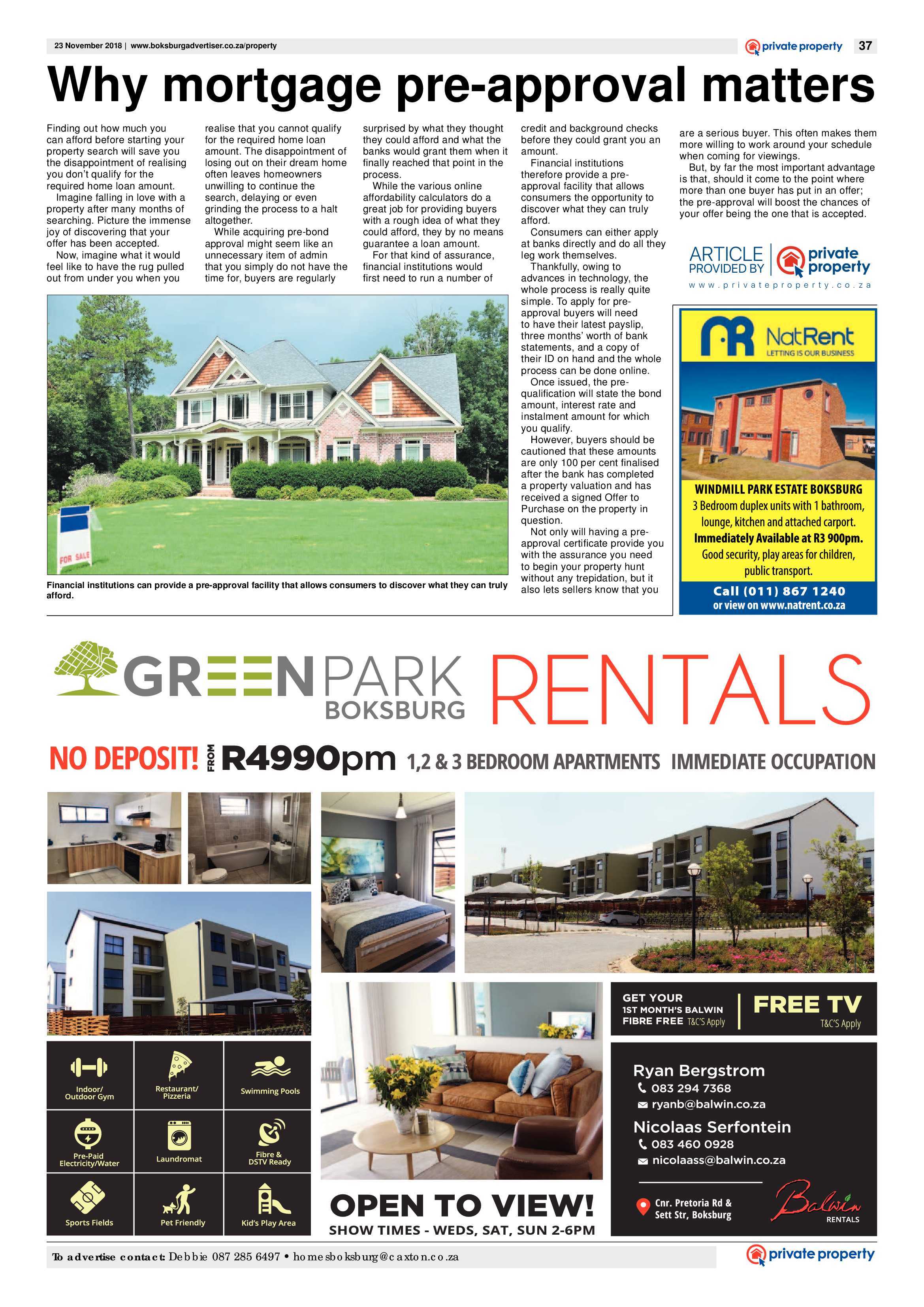 Boksburg Advertiser 20 November 2018 page 37