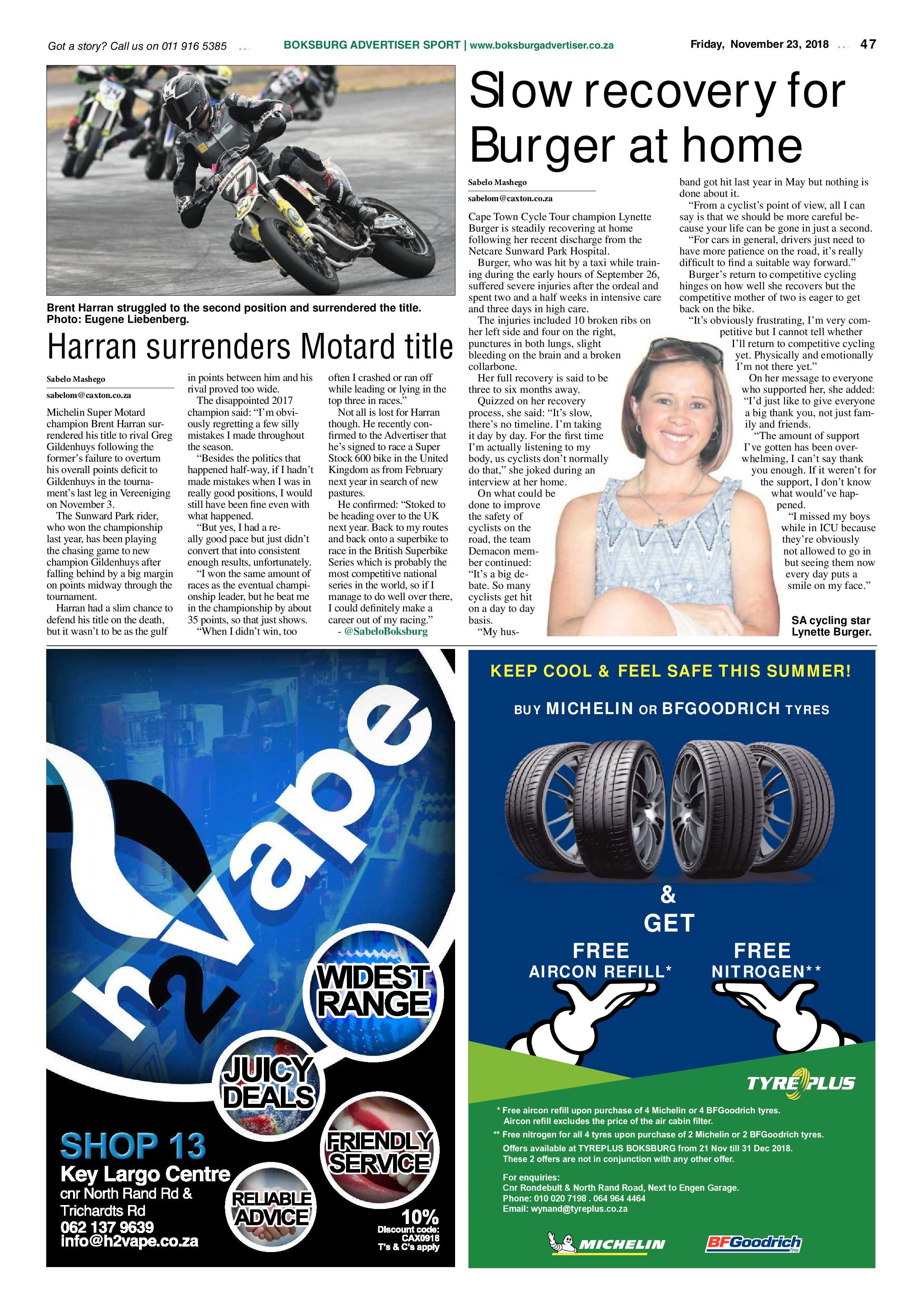 Boksburg Advertiser 20 November 2018 page 47