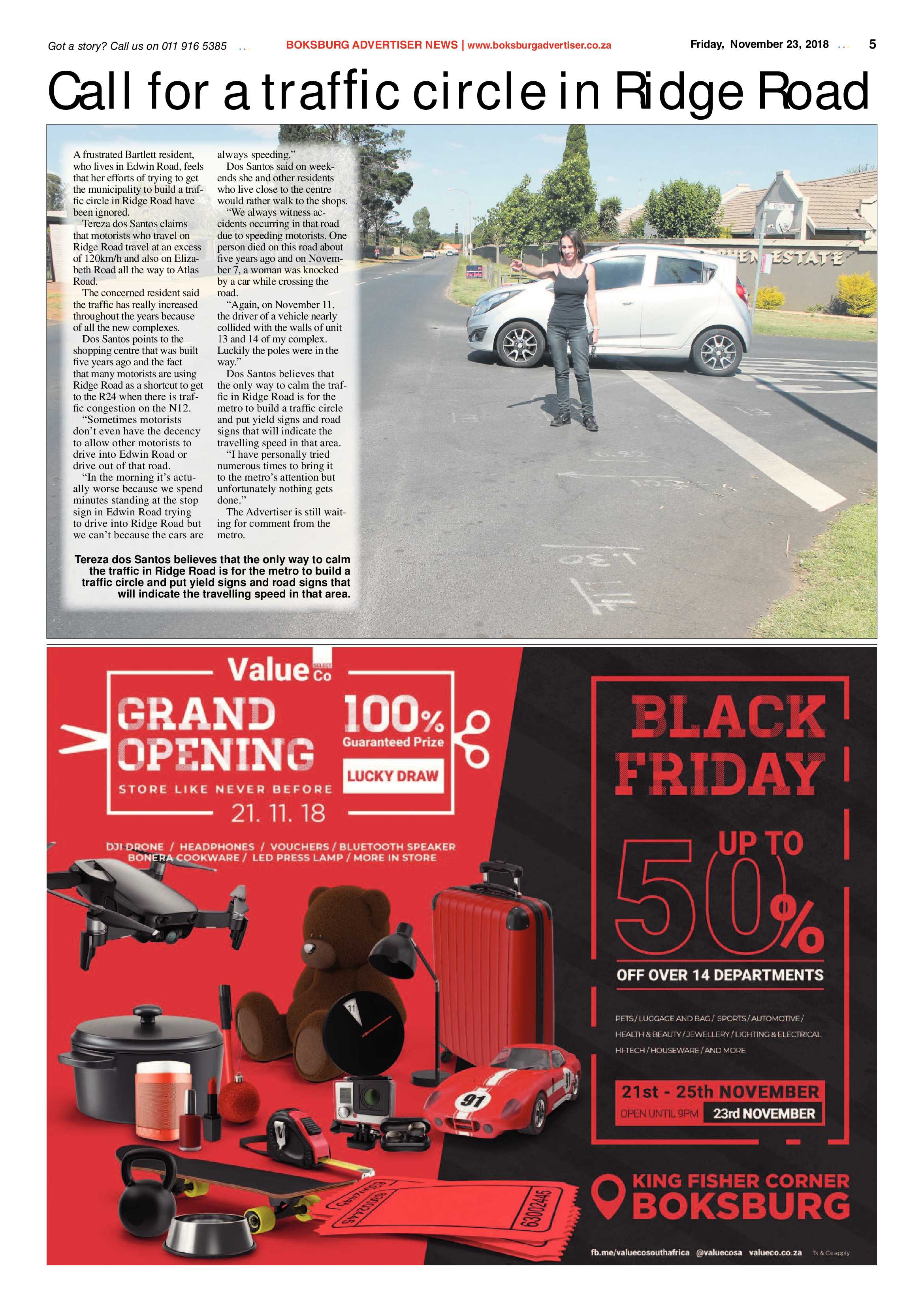 Boksburg Advertiser 20 November 2018 page 5