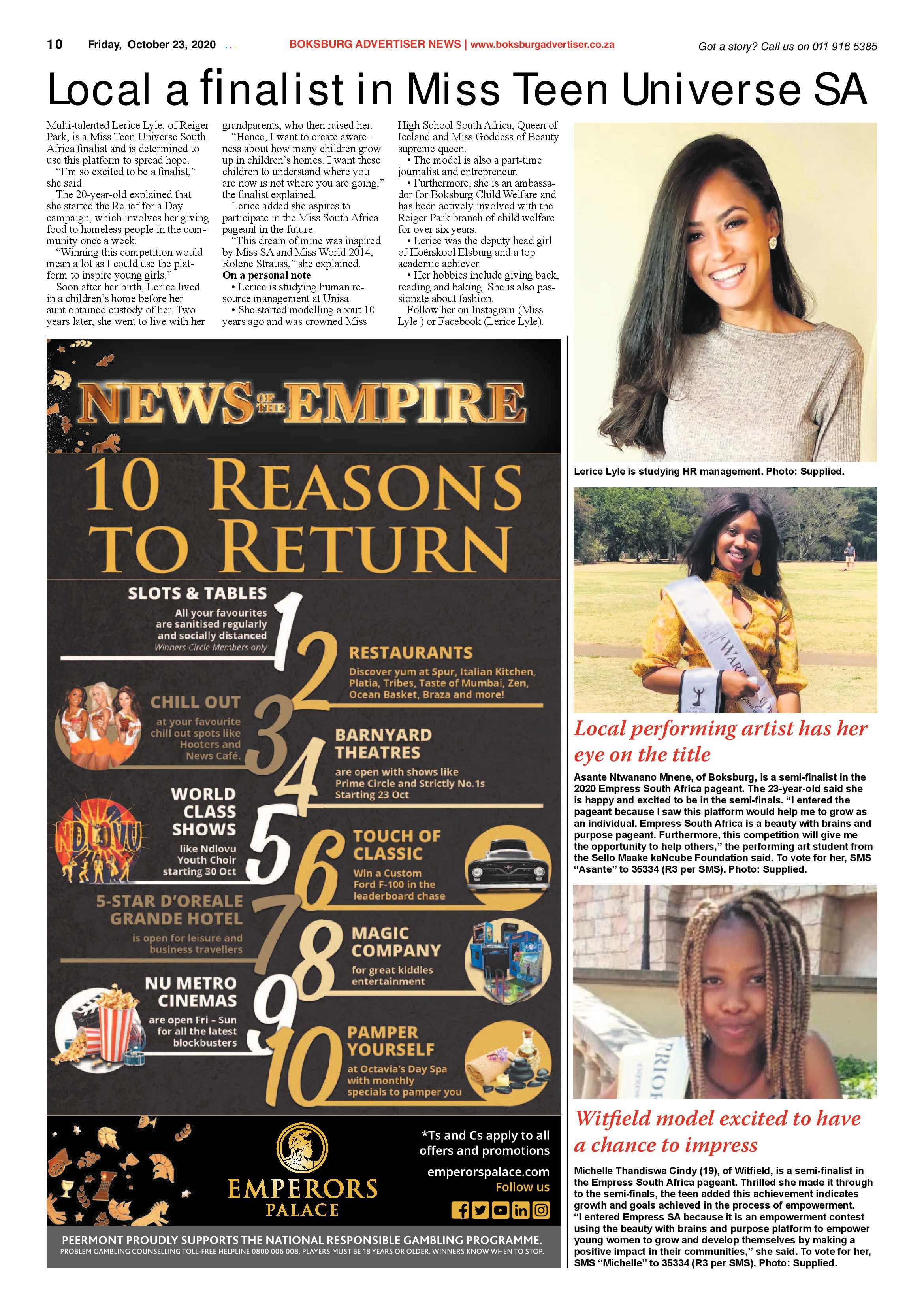 Boksburg Advertiser 20 October 2020 page 10