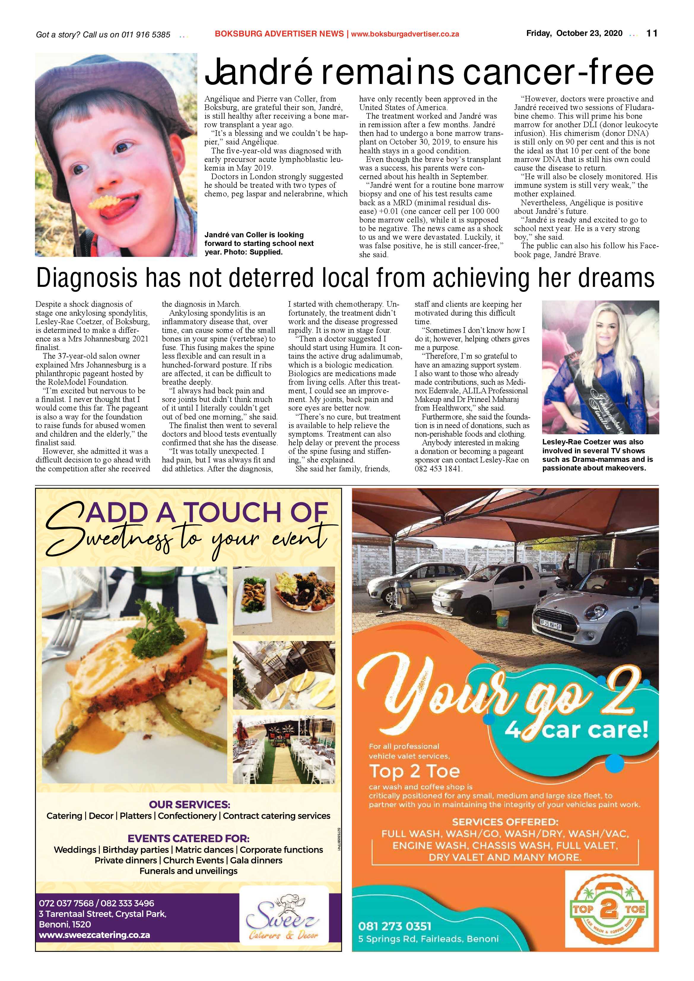Boksburg Advertiser 20 October 2020 page 11