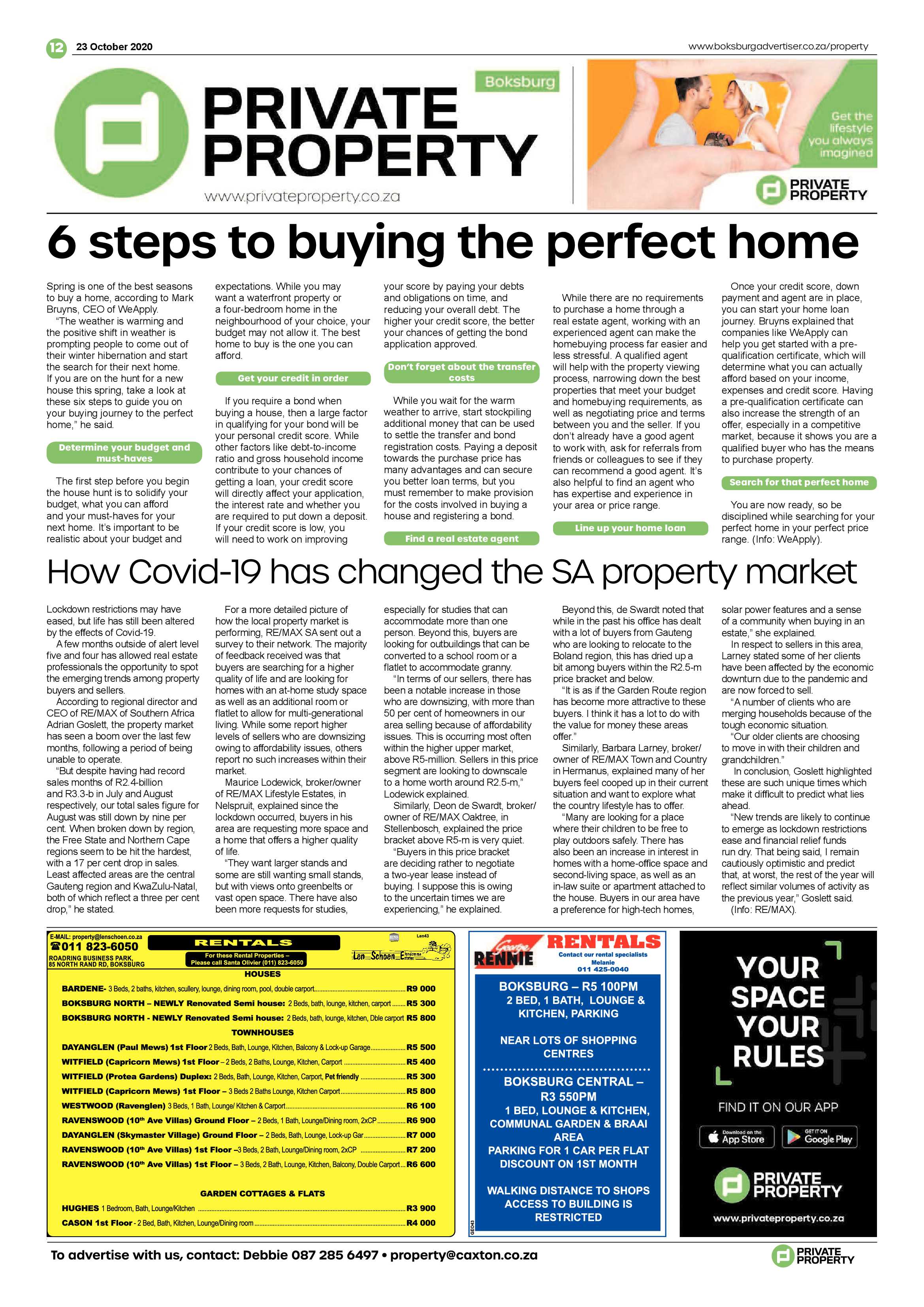 Boksburg Advertiser 20 October 2020 page 12