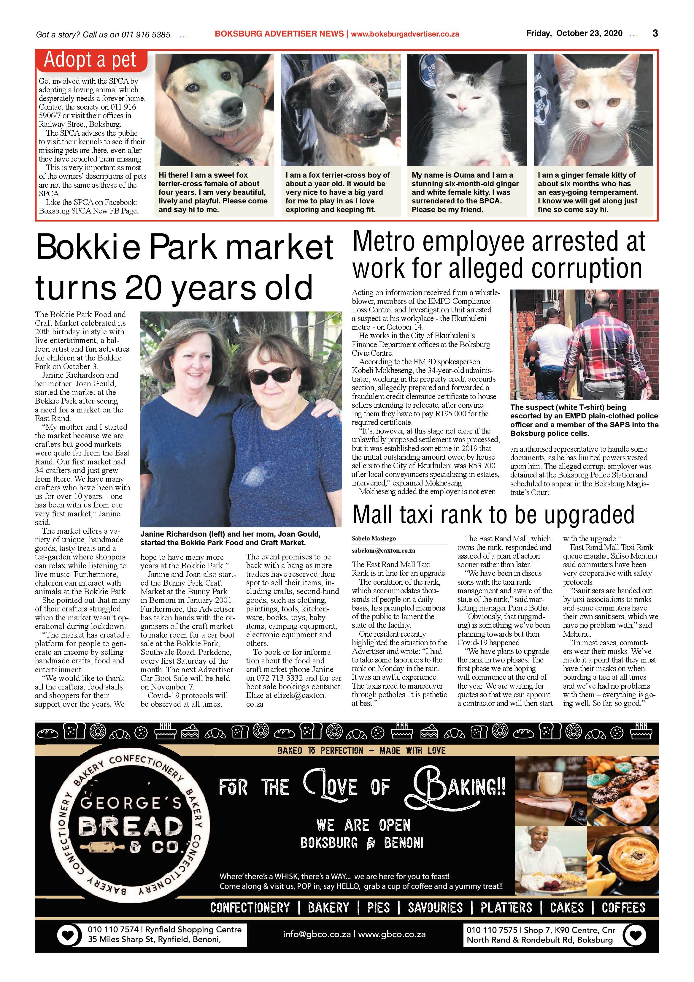 Boksburg Advertiser 20 October 2020 page 3