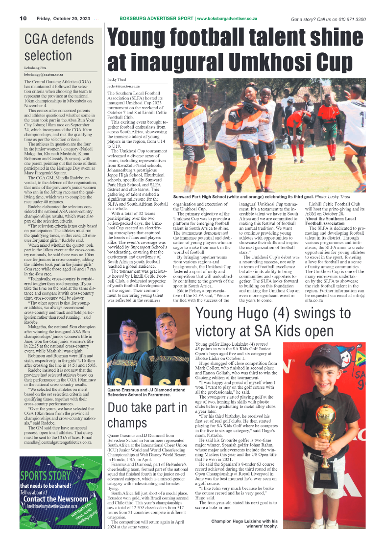 Boksburg Advertiser 20 October 2023 page 10