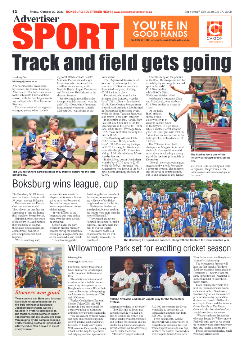 Boksburg Advertiser 20 October 2023 page 12