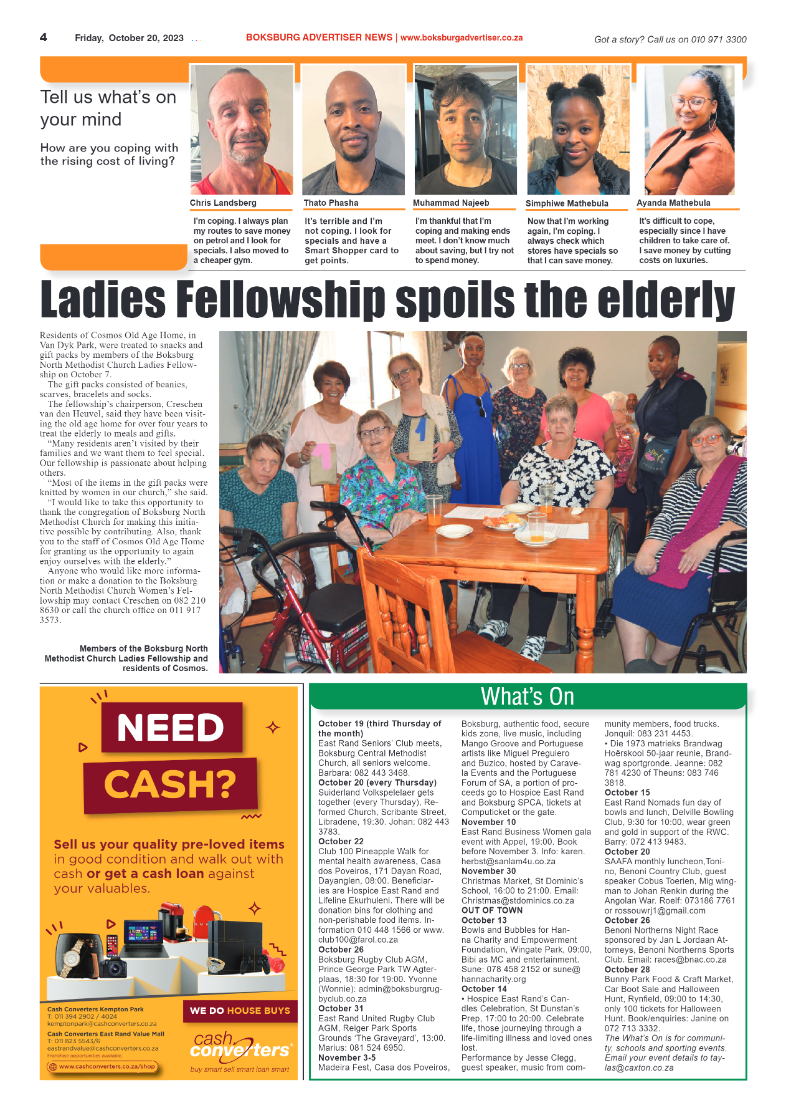 Boksburg Advertiser 20 October 2023 page 4