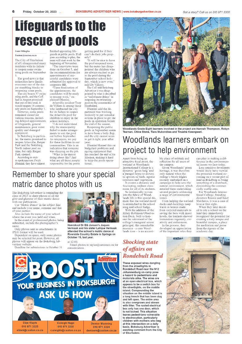 Boksburg Advertiser 20 October 2023 page 6