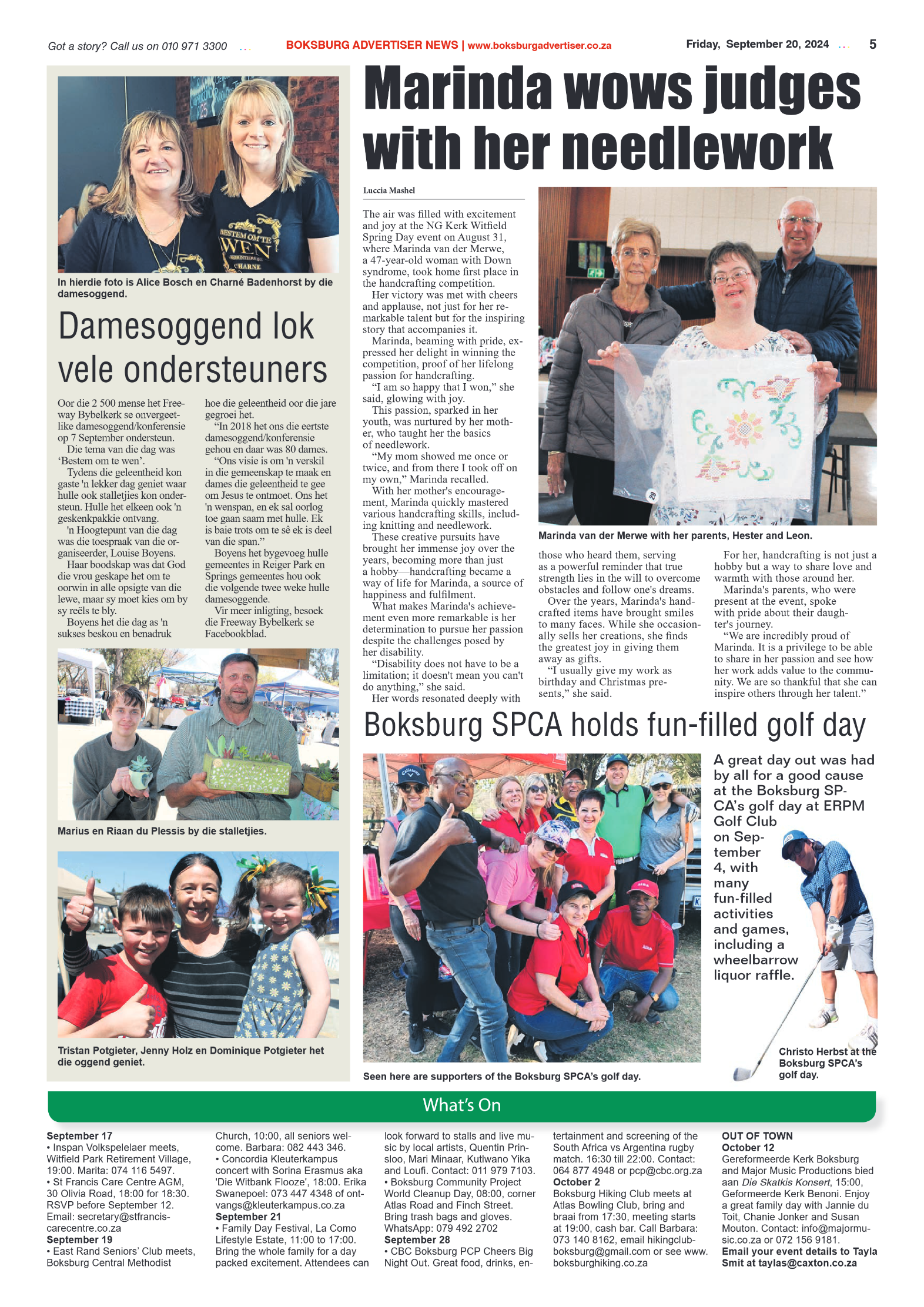 Boksburg Advertiser 20 September 2024 page 5