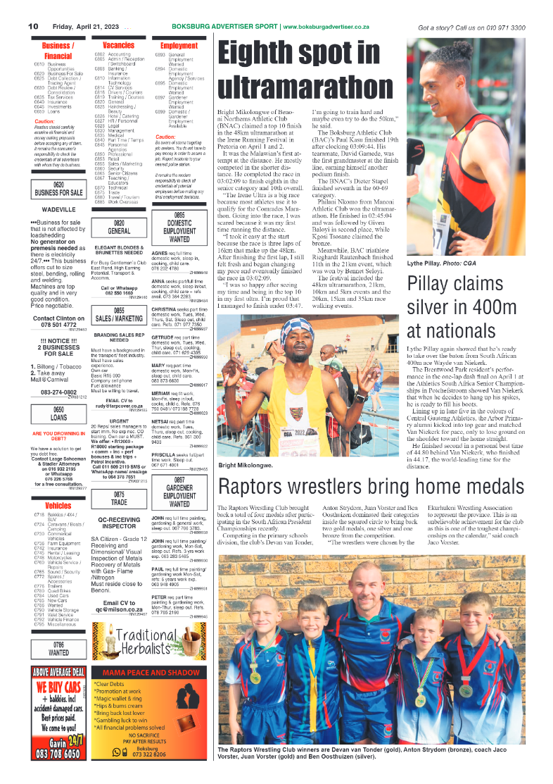 Boksburg Advertiser 21 April 2023 page 10